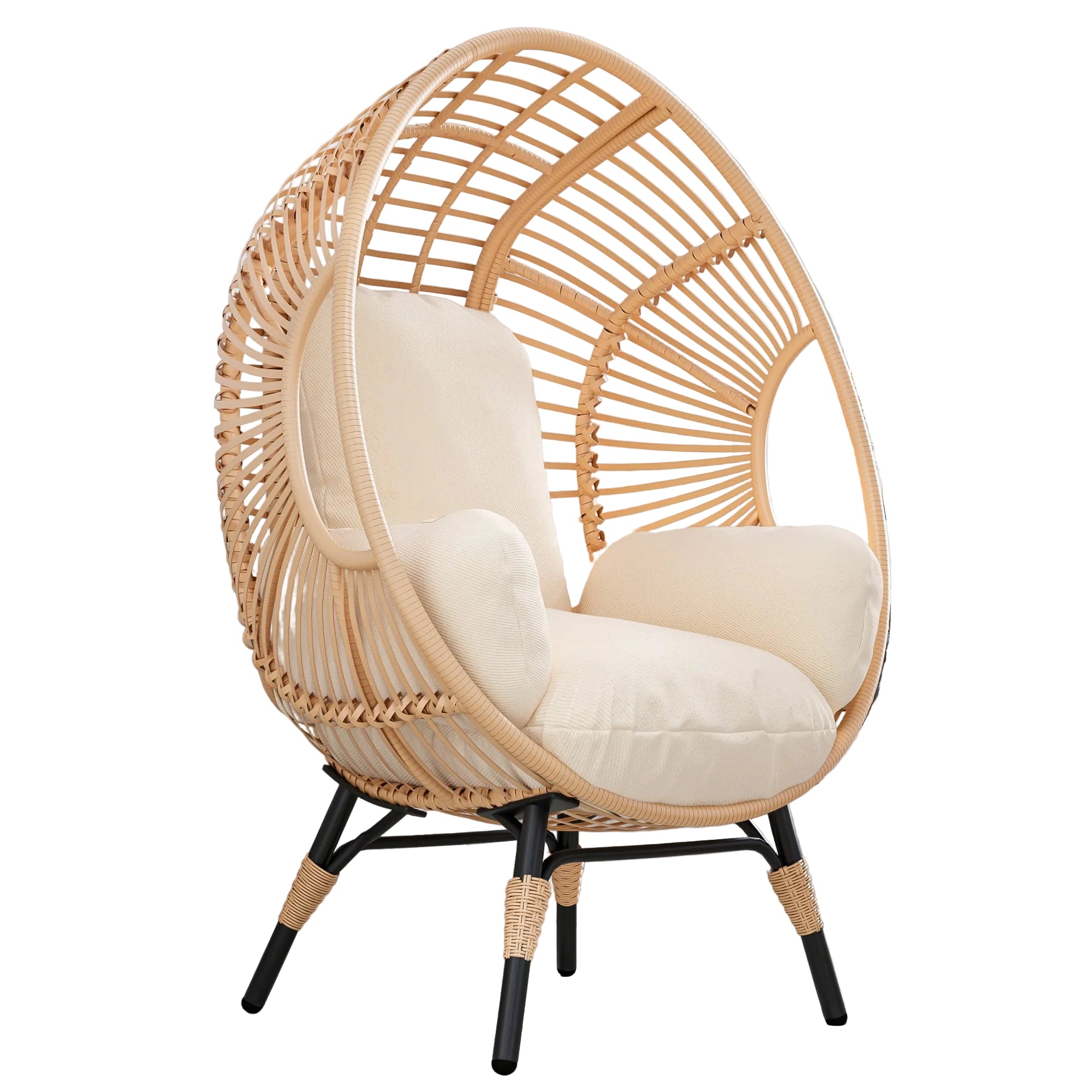 New Style PE Wicker Weaving Patio Egg Chair