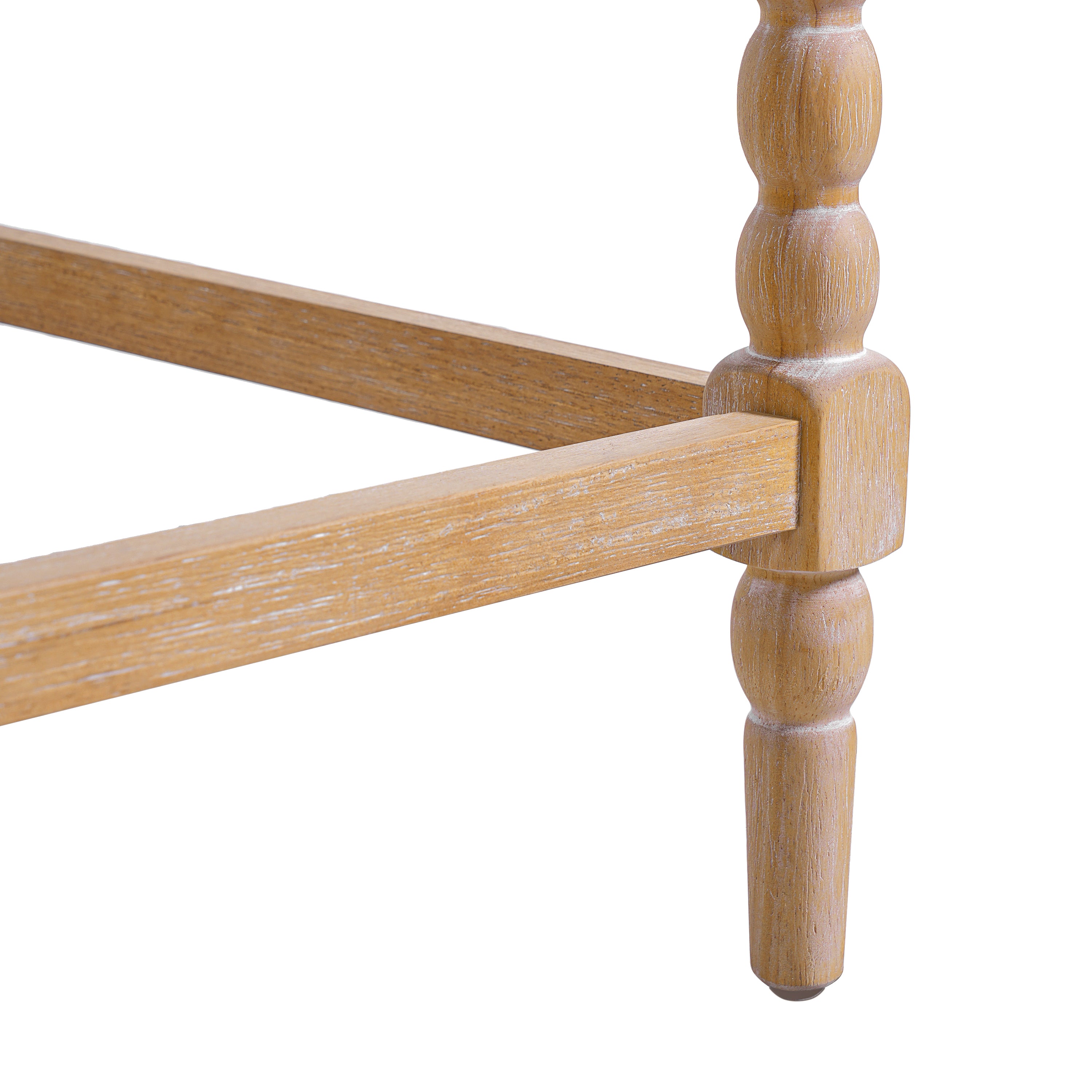 French Country Backless Bobbin Leg Counter Stool