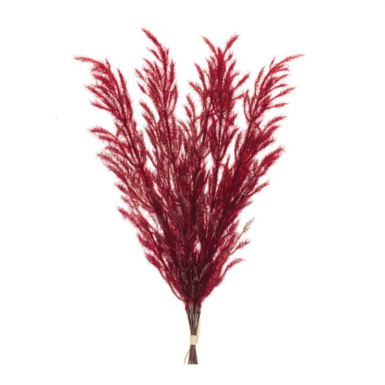 Burgandy-Plume-Bundle-(set-of-6)-Crimson-Faux-Florals