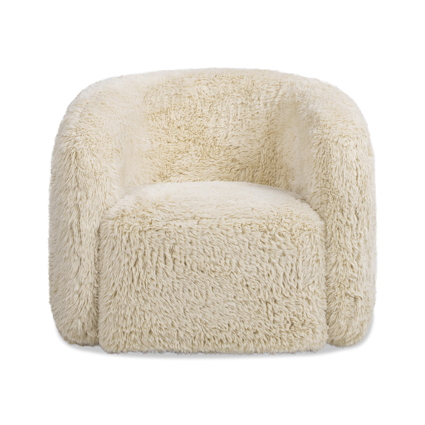 Upholstered Barrel Chair with Swivel Function