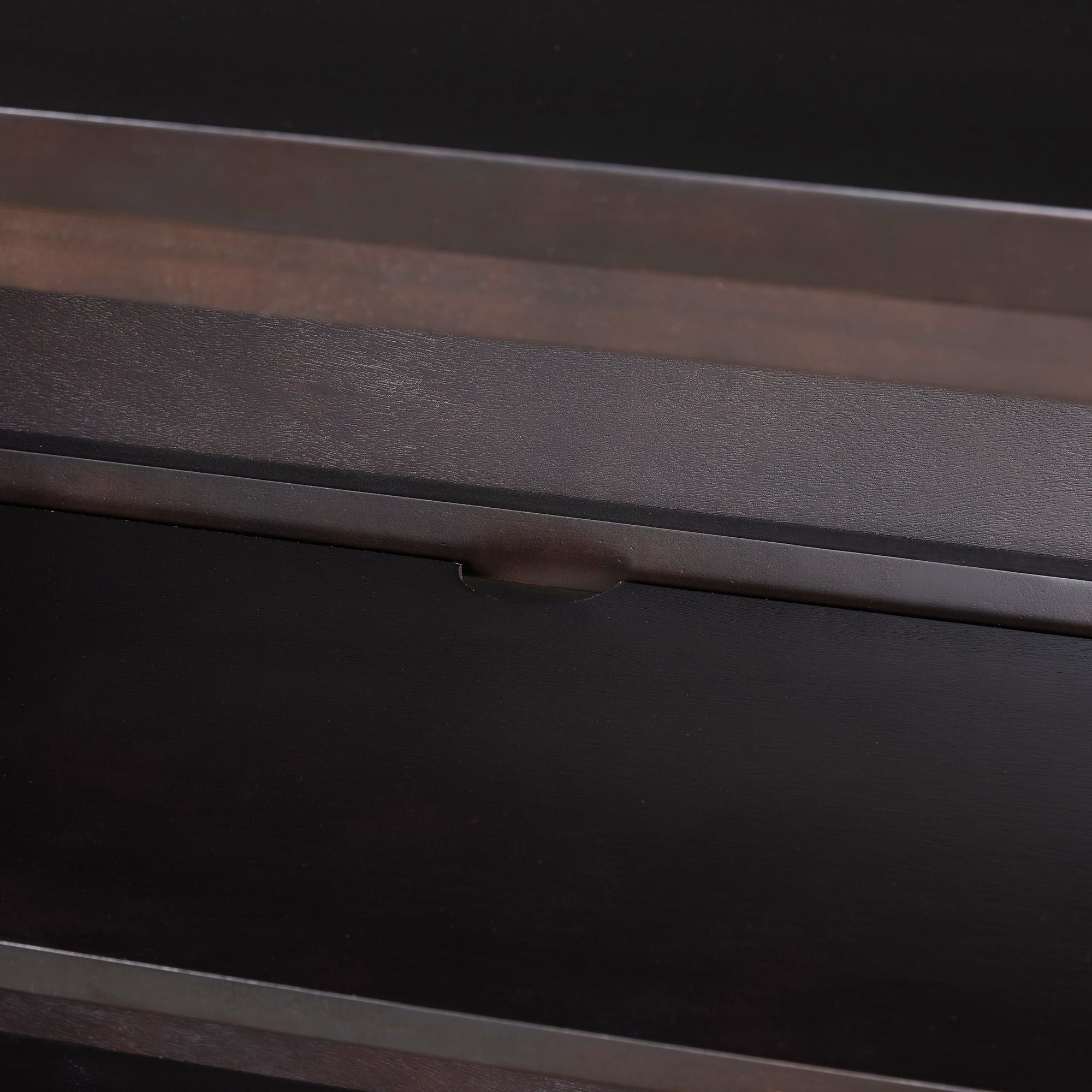 Mirrored Door Console Table