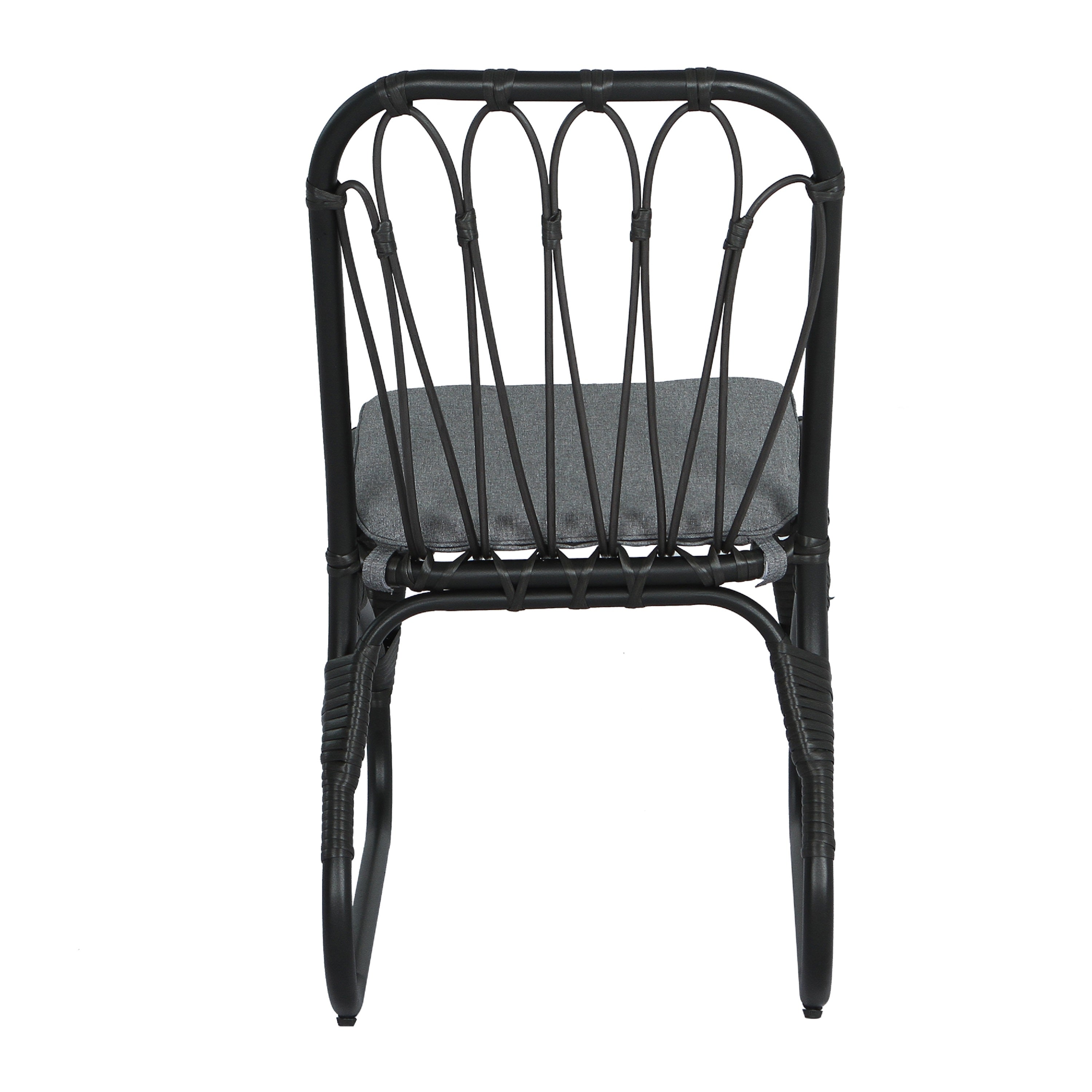 Outdoor Faux Rattan Dining Chairs, Set of 2