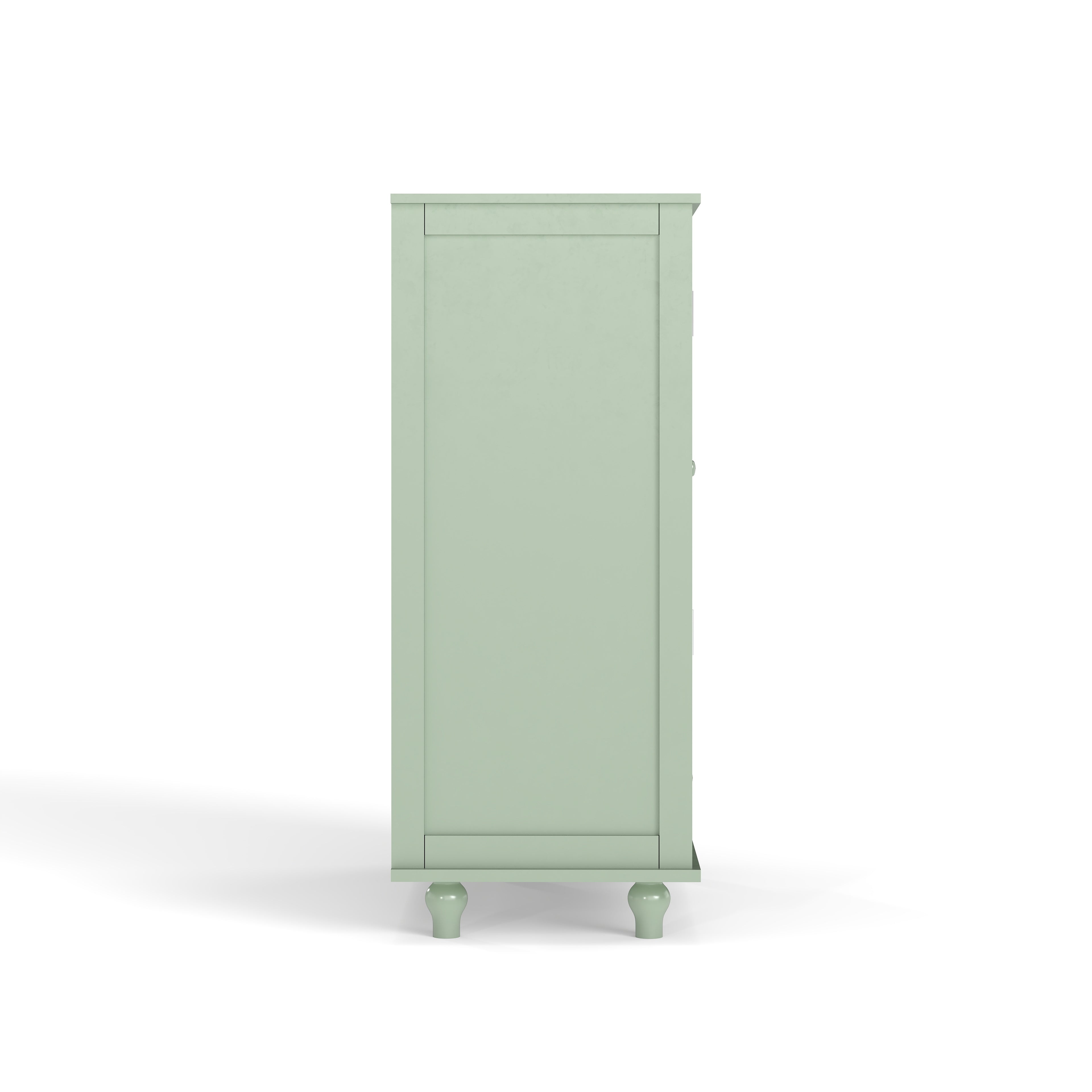 Double Glass Door Accent Cabinet