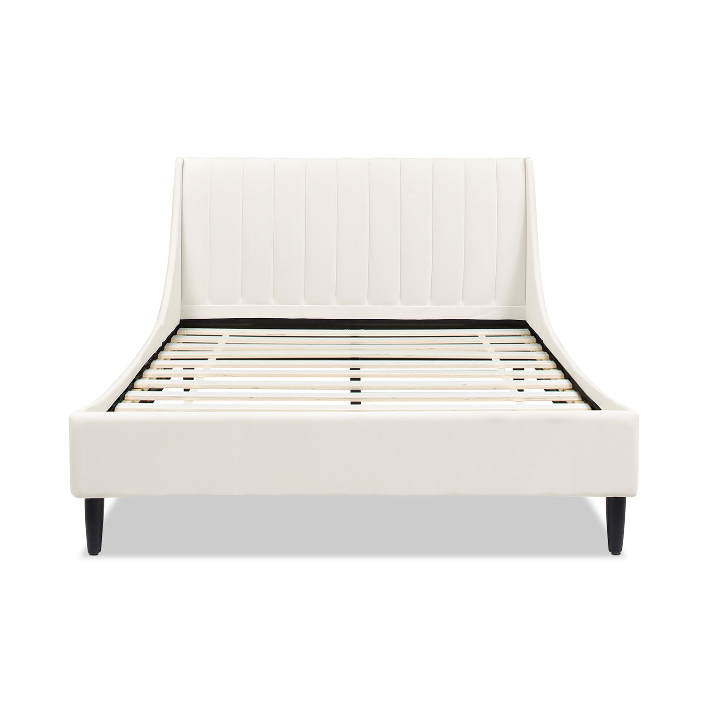 Asphodel Upholstered Platform Bed with Channel Tufted Headboard