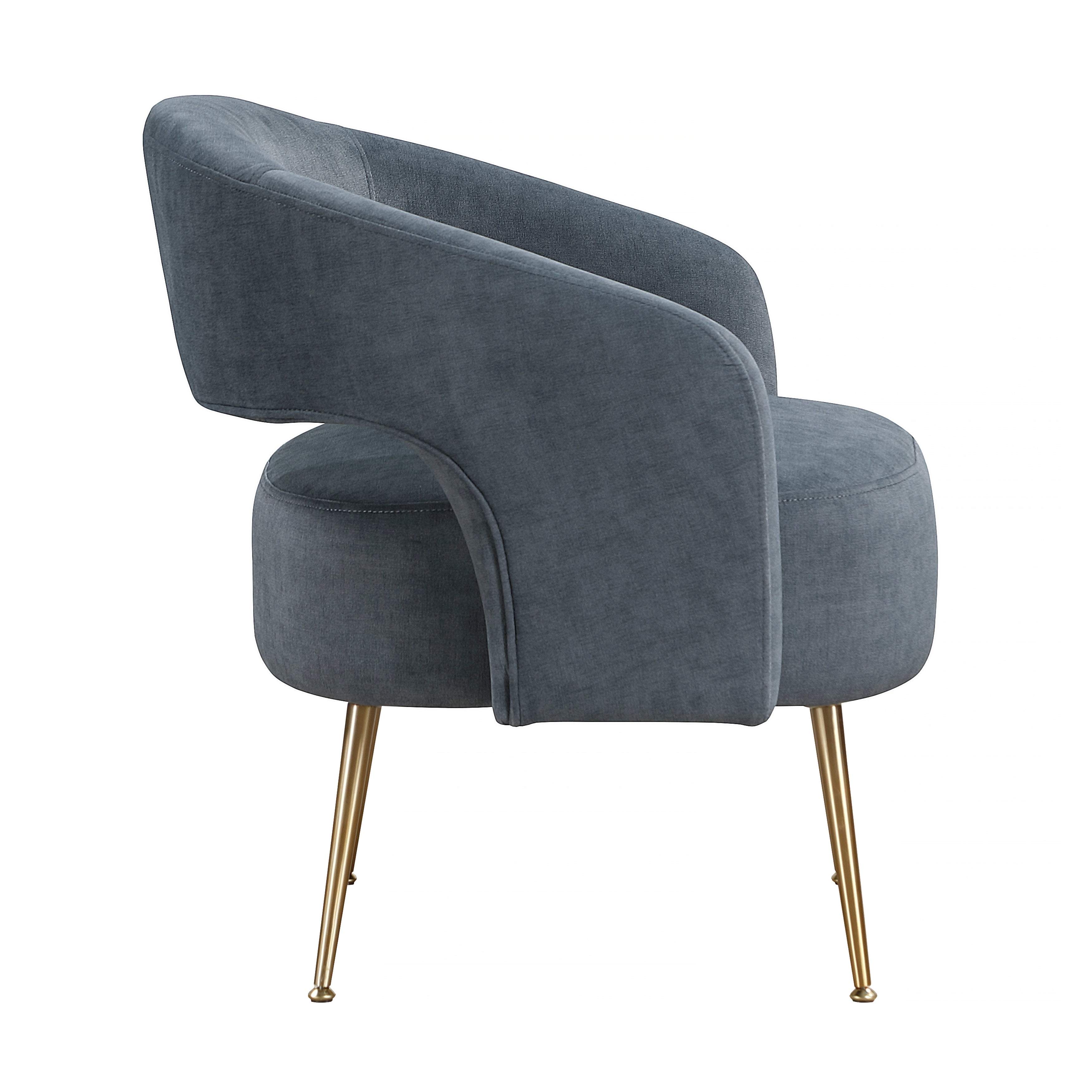 Modern Dark Green Soft Velvet Accent Chair Plush Foam Comfort Upholstery Gold Finish Legs Luxurious Living Room Furniture 1pc