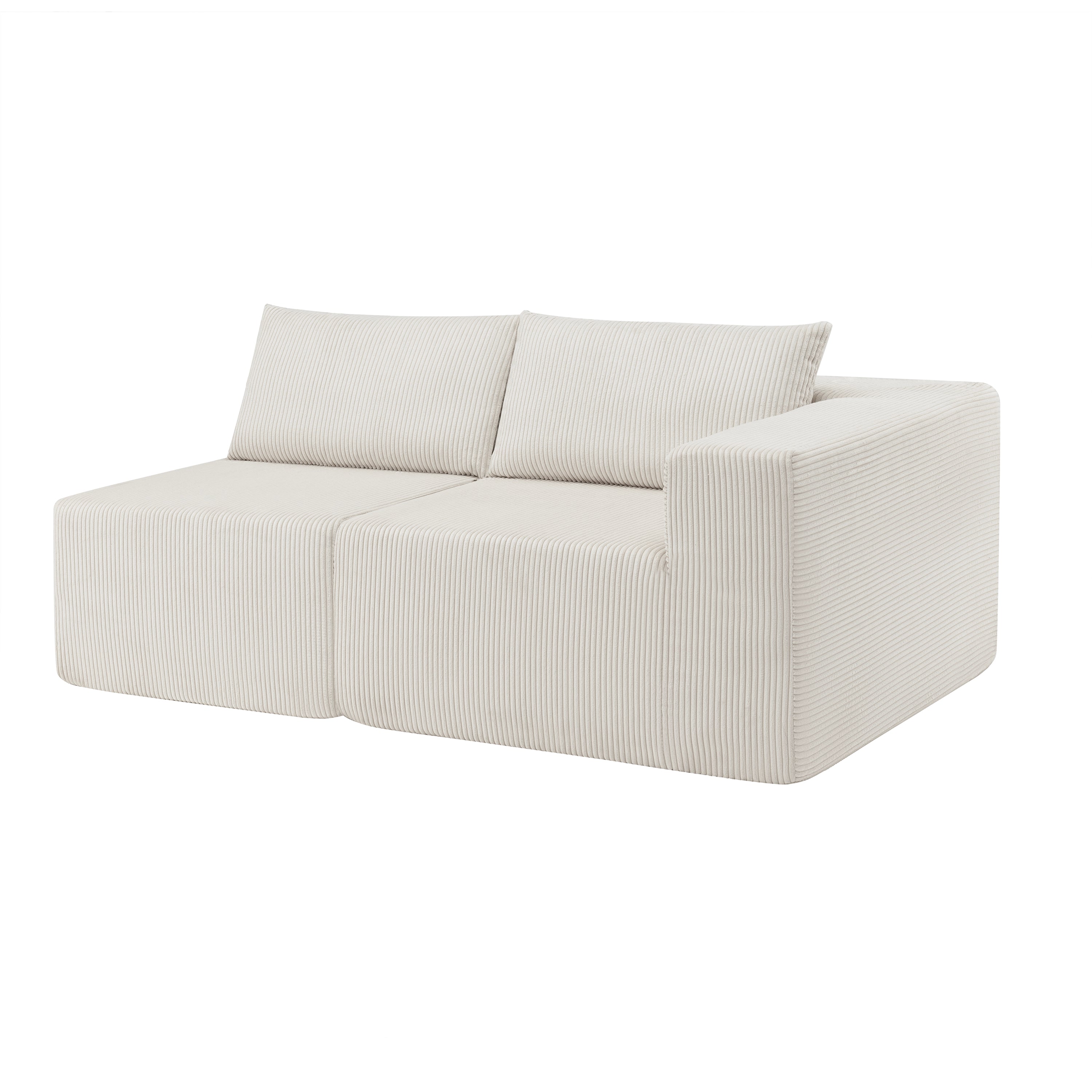 107" Compressed Sectional Sofa