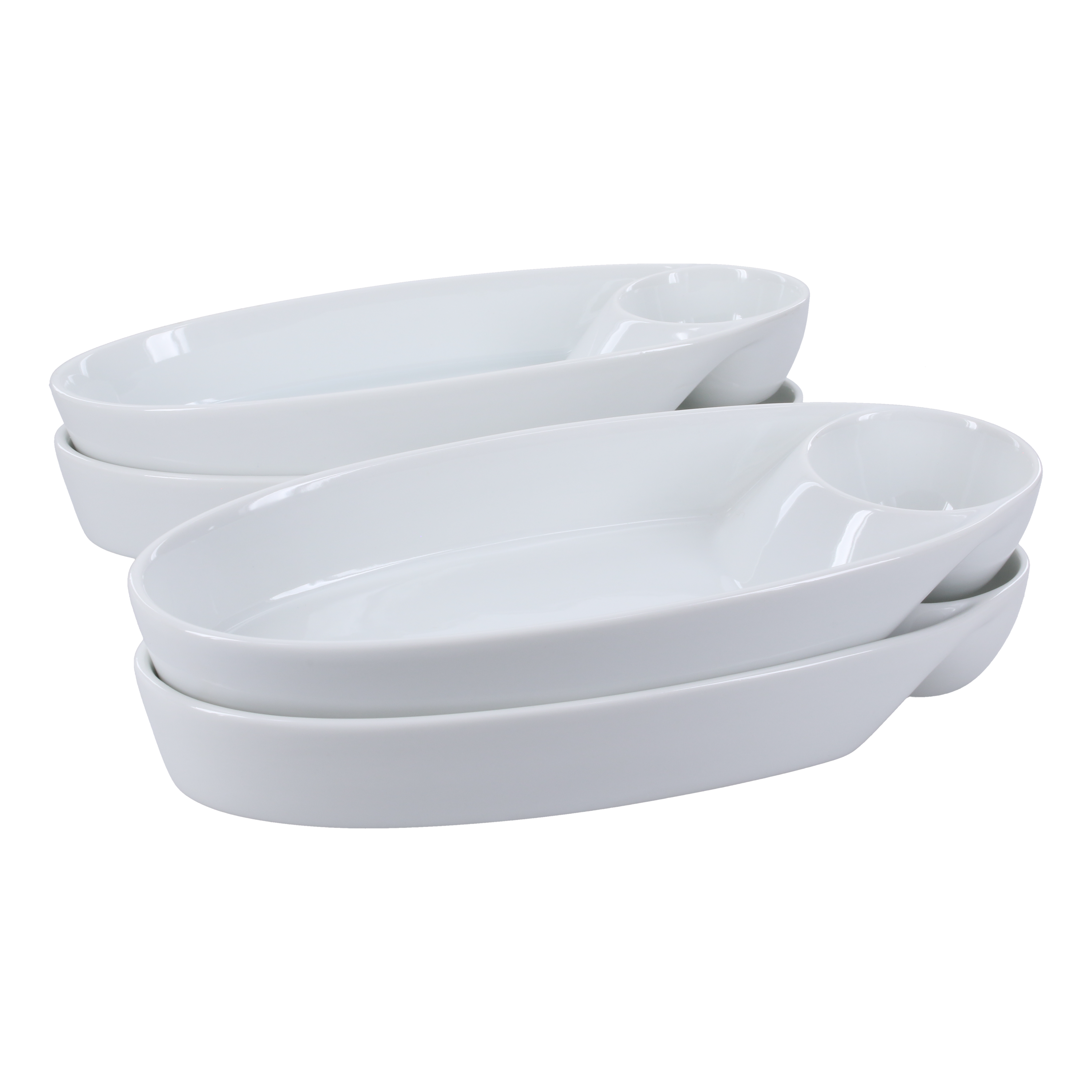 Oval Chip-N-Dips, Set of 4