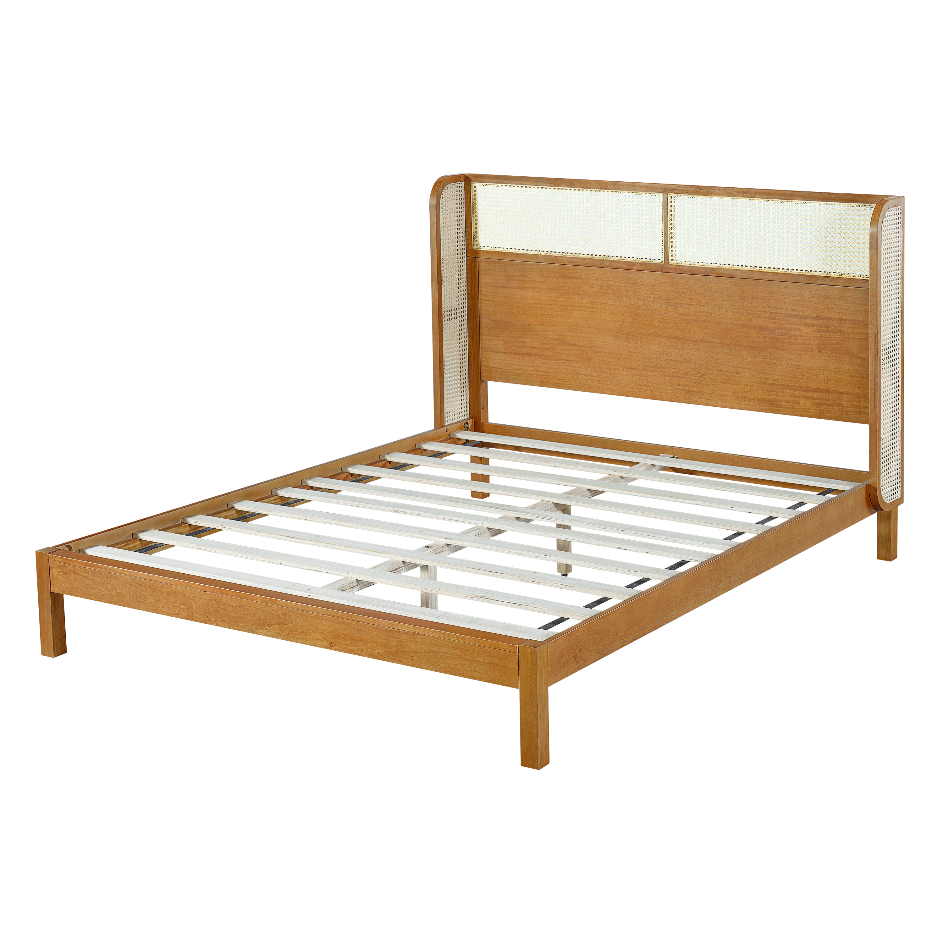 Premium Rubber Wood Platform Bed Frame