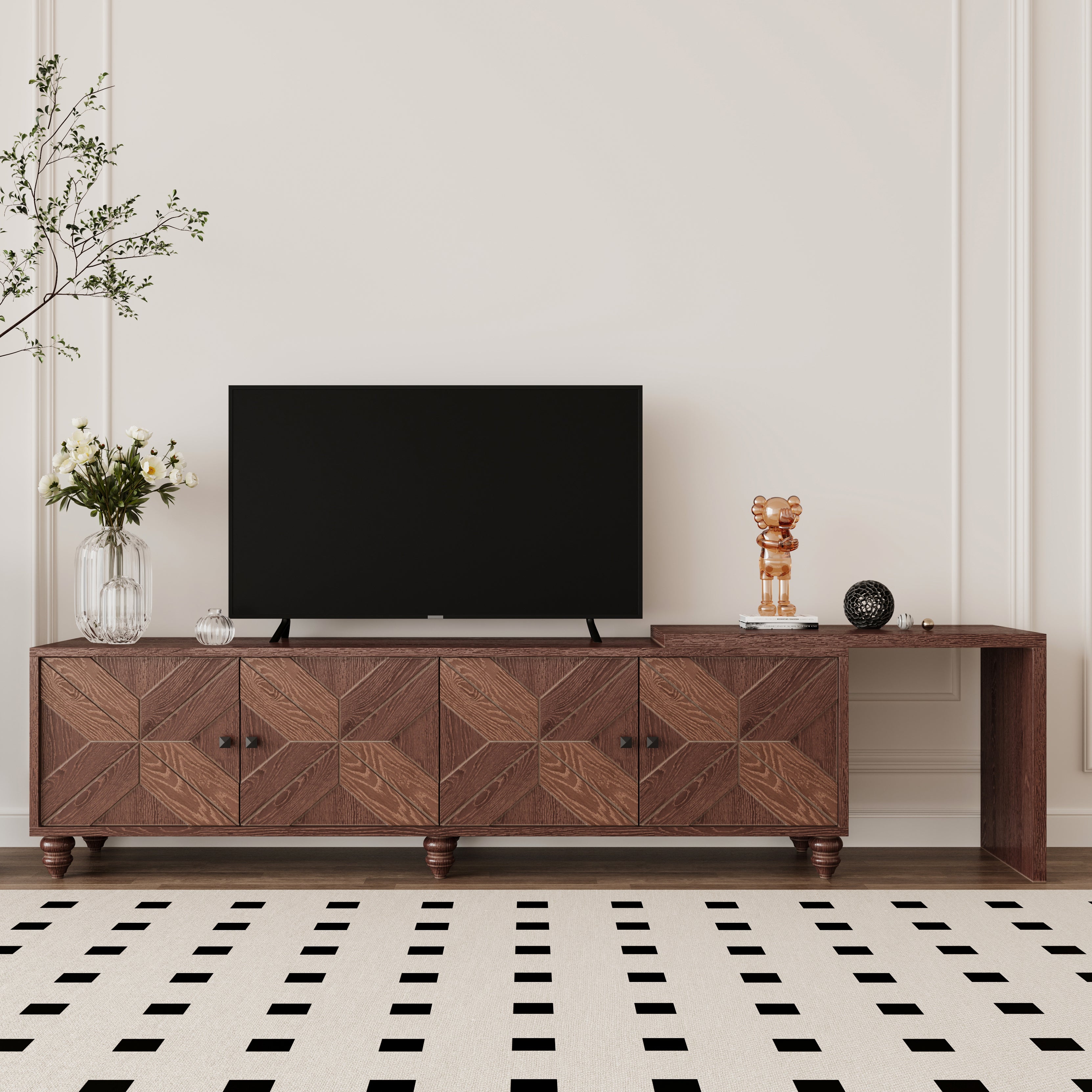 70'-90' Extendable TV Cabinet