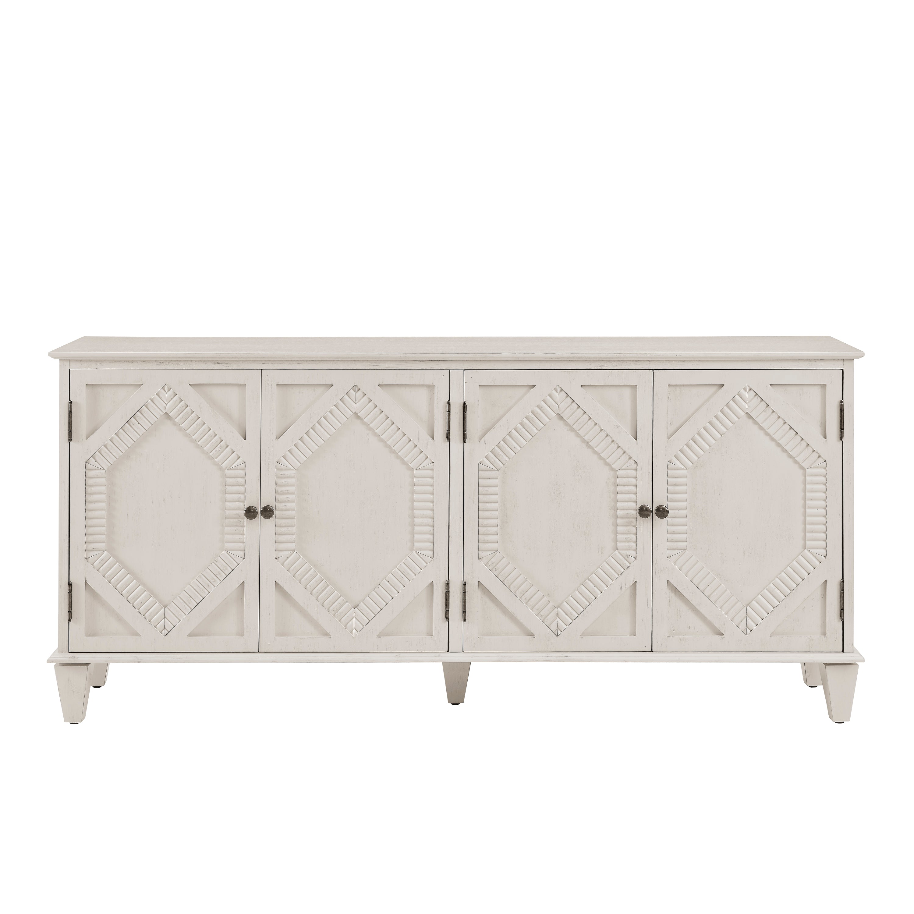 65.2' Mid Century Modern Geometric Accent Sideboard