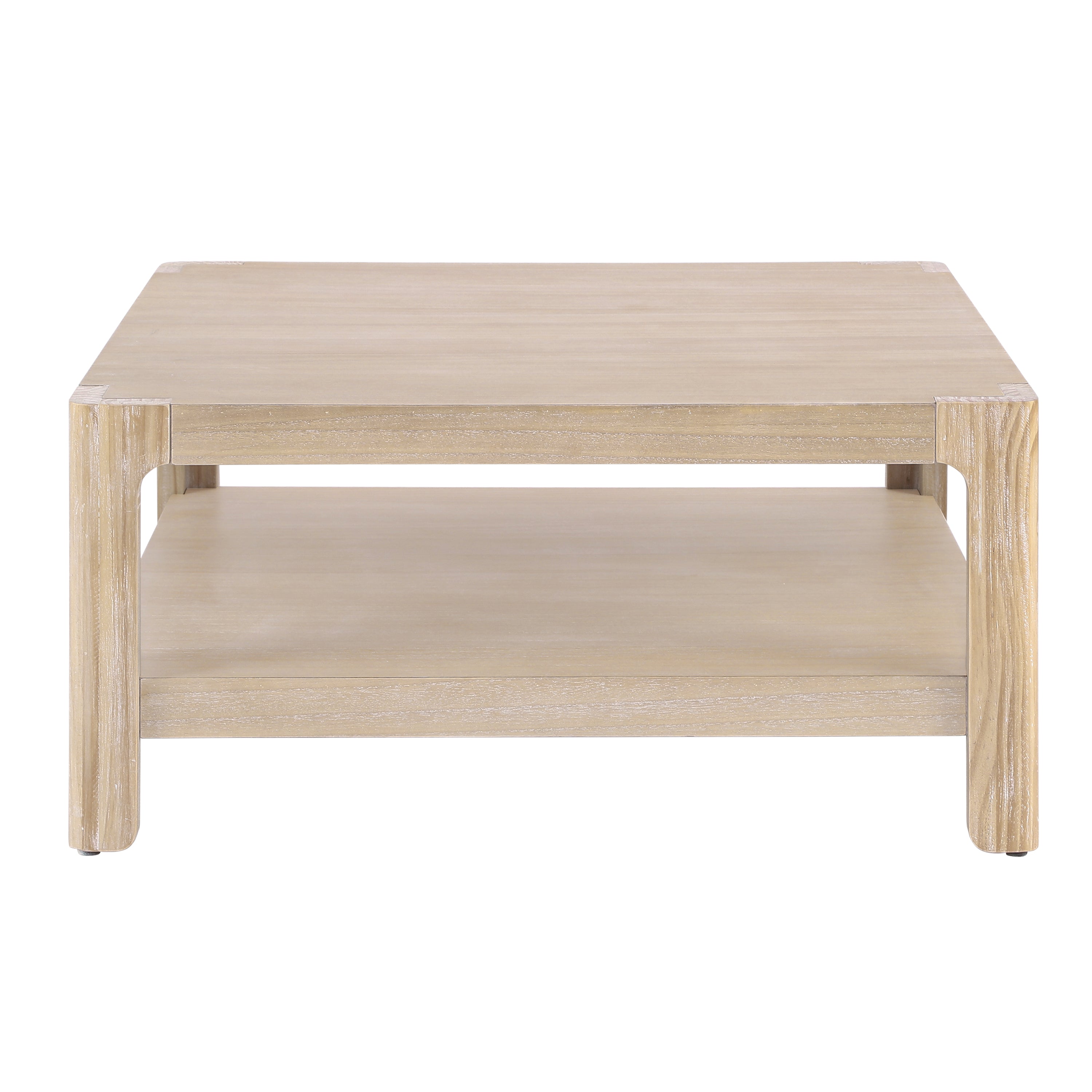 Modern Farmhouse Coffee Table with Soft Rounded Profile