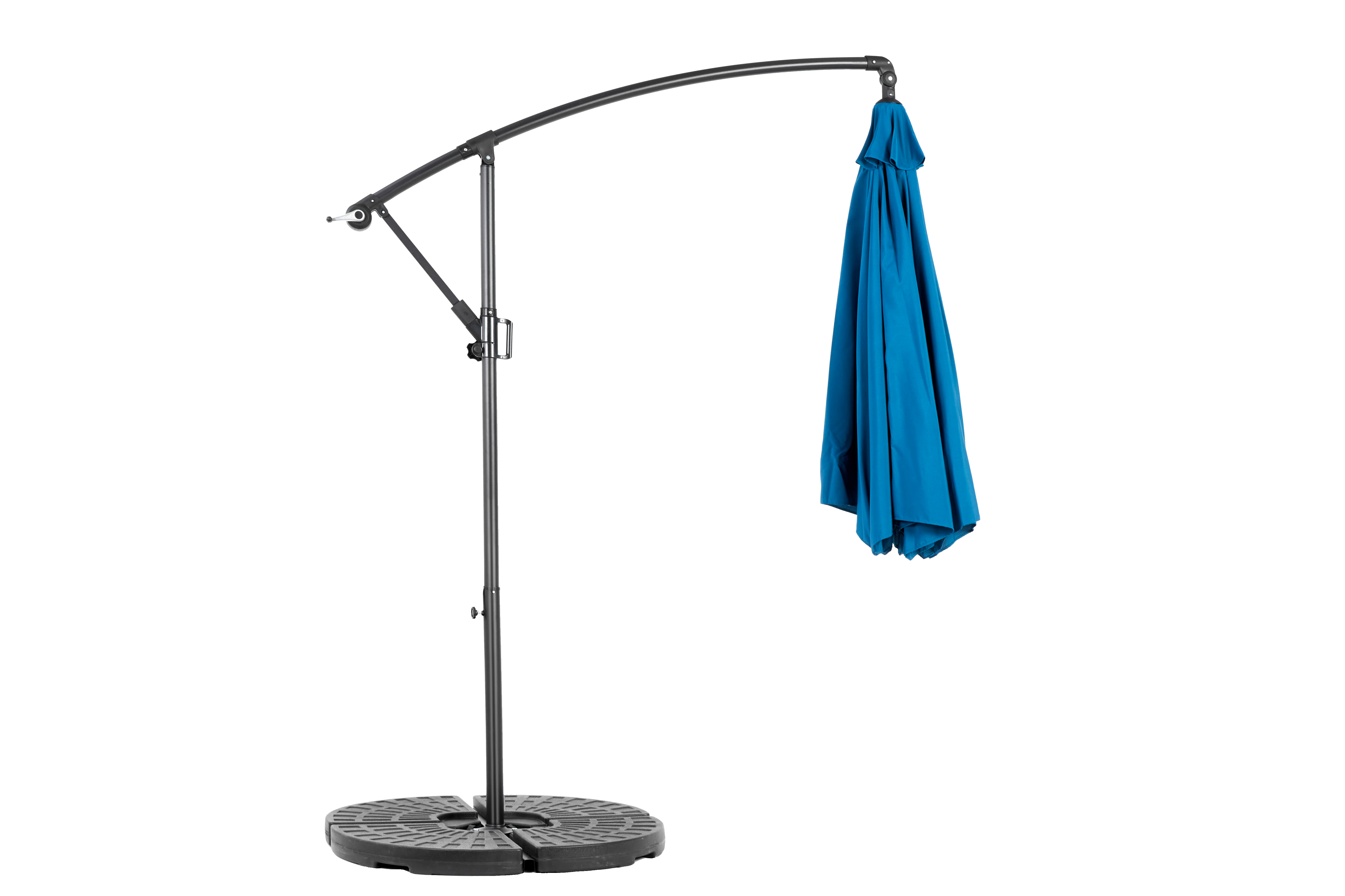 10' Offset Hanging Market Patio Umbrella w/Easy Tilt Adjustment, Base Not Included