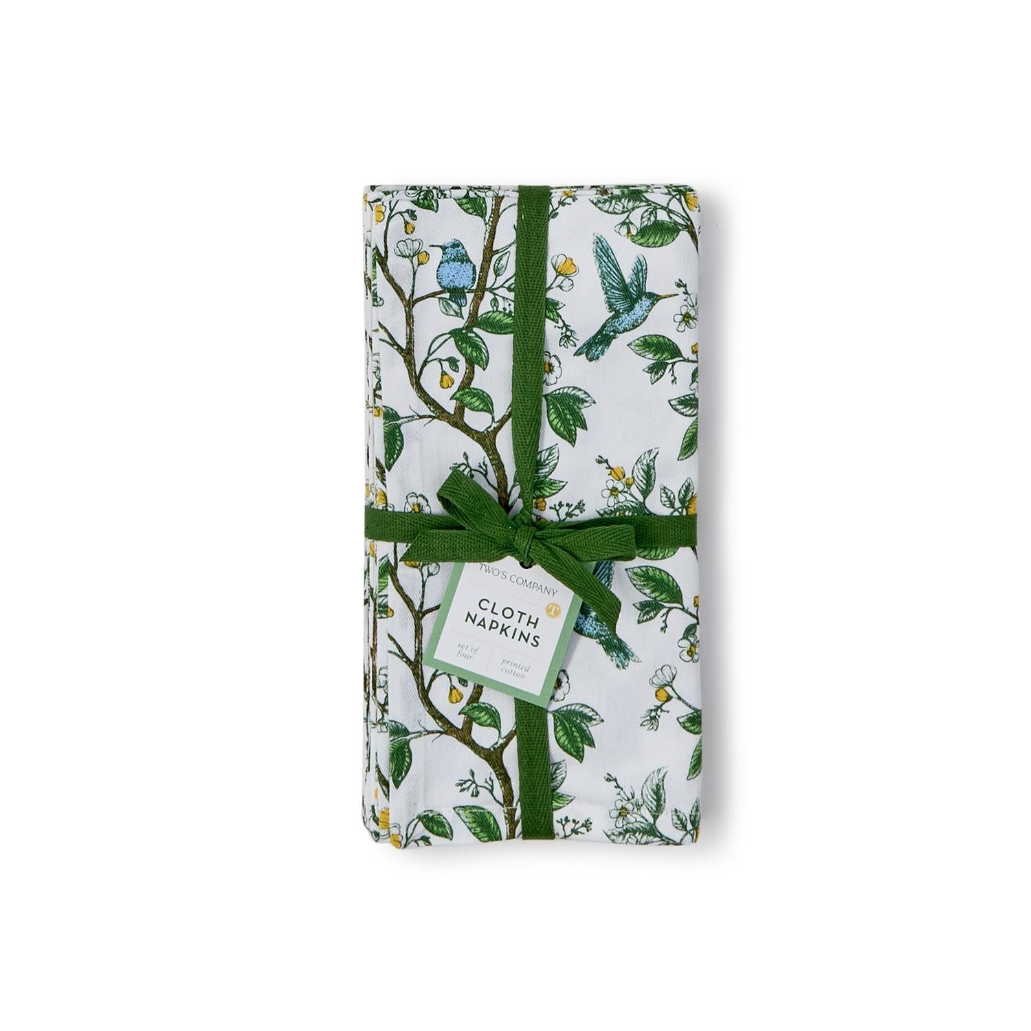 Hummingbird Cloth Napkins, Set of 4