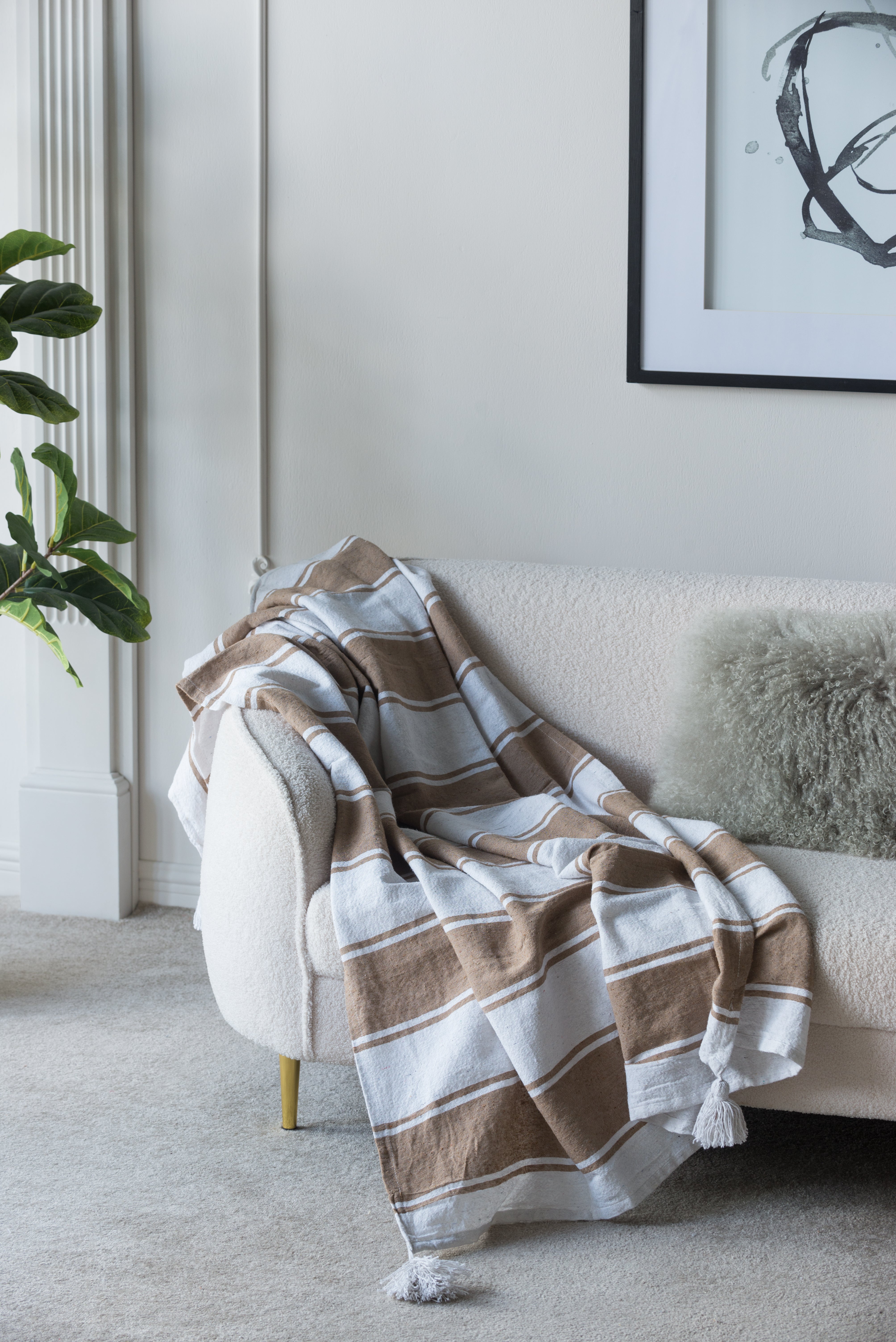 50x60' Carson Striped Throw Blanket, 2 Pack