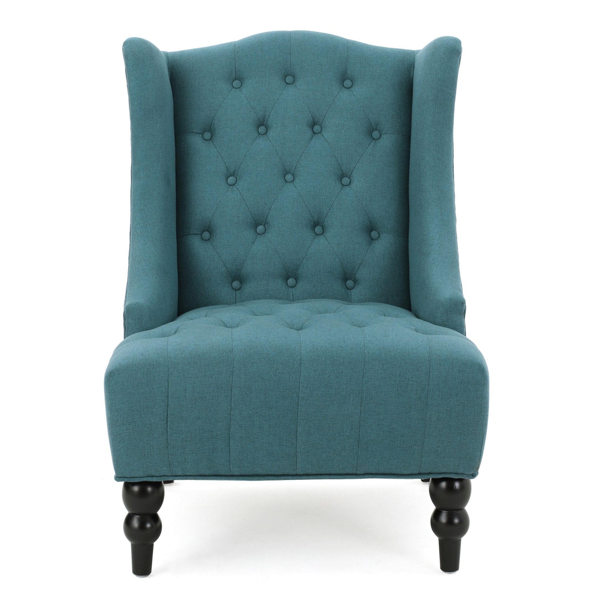 Dawned Upholstered Accent Chair with Button Tufting and Wing Back - Accent Chairs