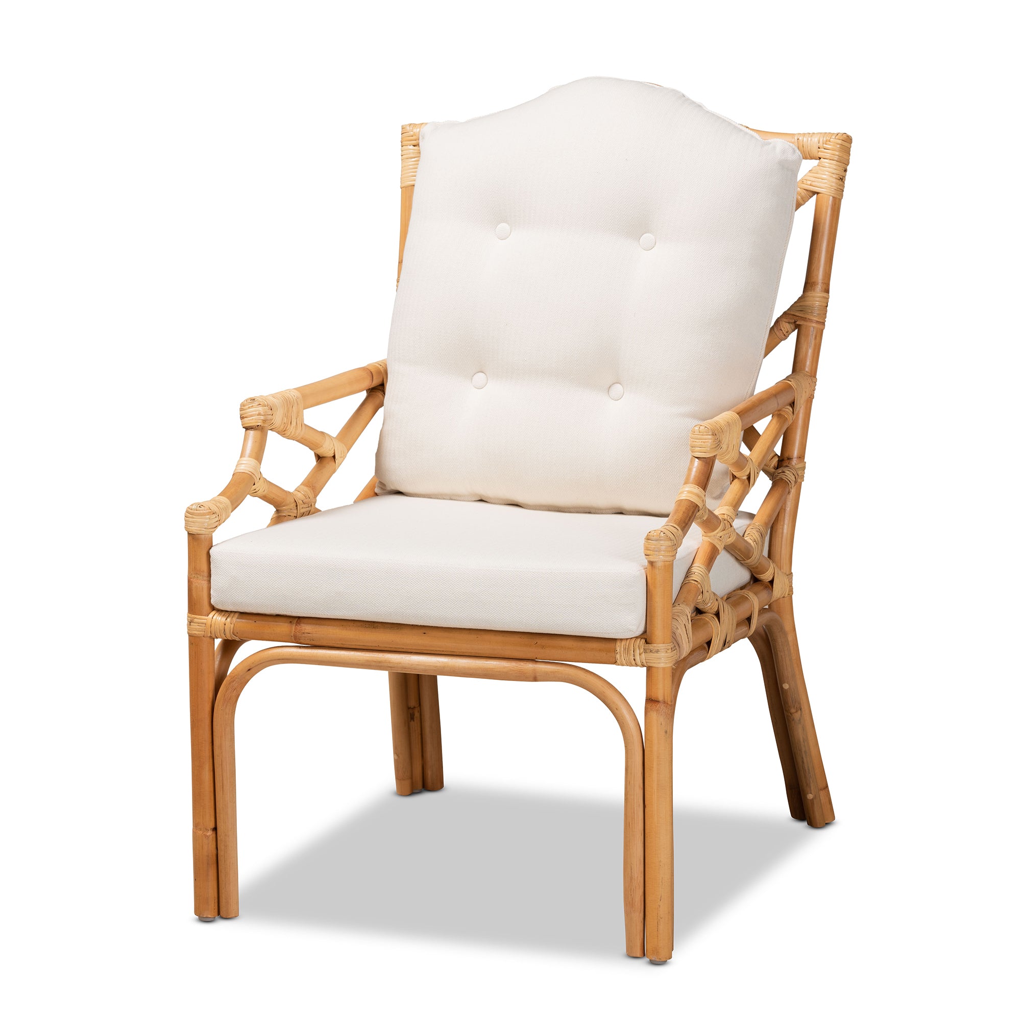 Cielo Upholstered Rattan Armchair