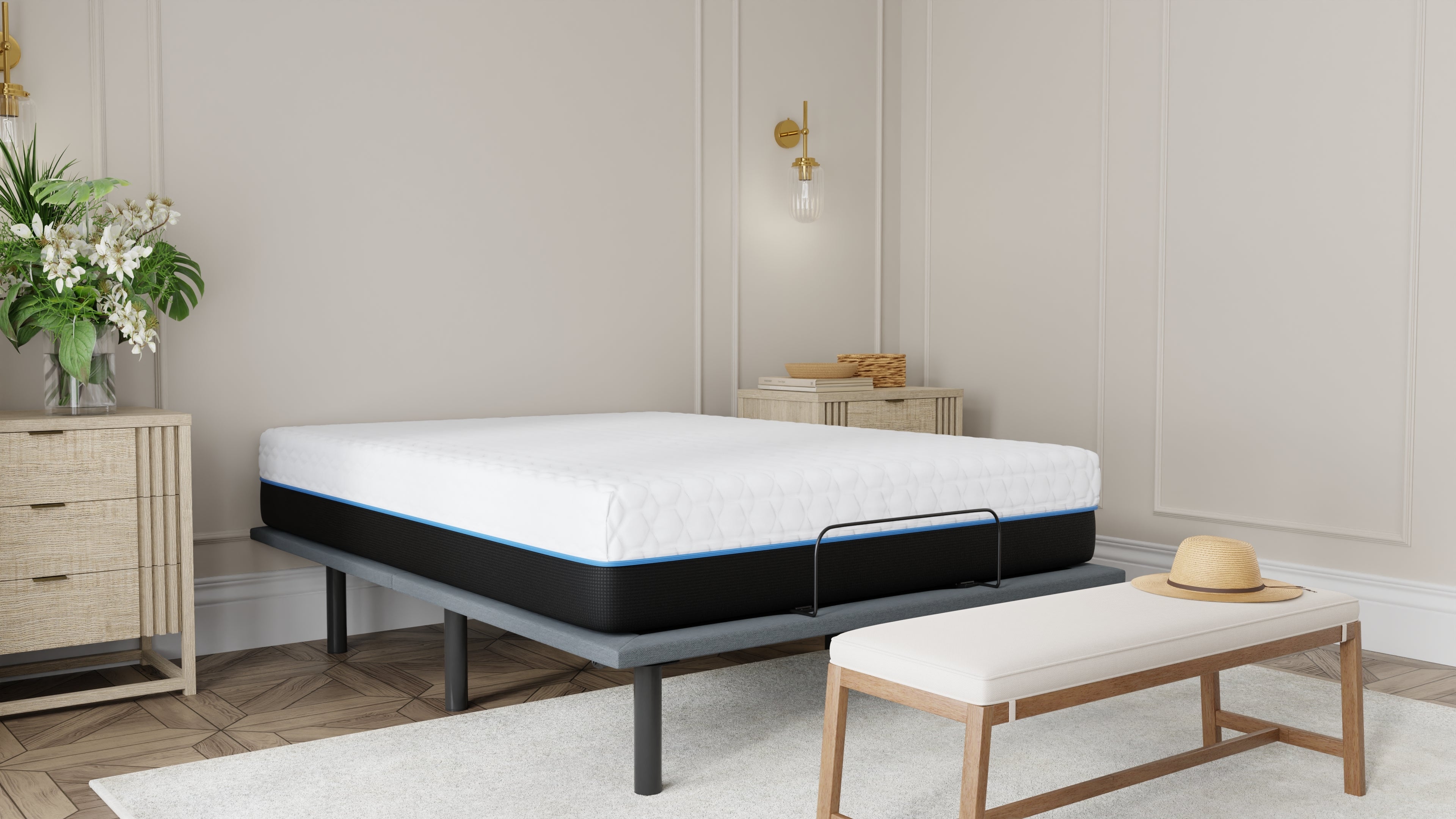BedTech Copper Lux 14" Plush Memory Foam Mattress With Phase Change Cooling Fabric
