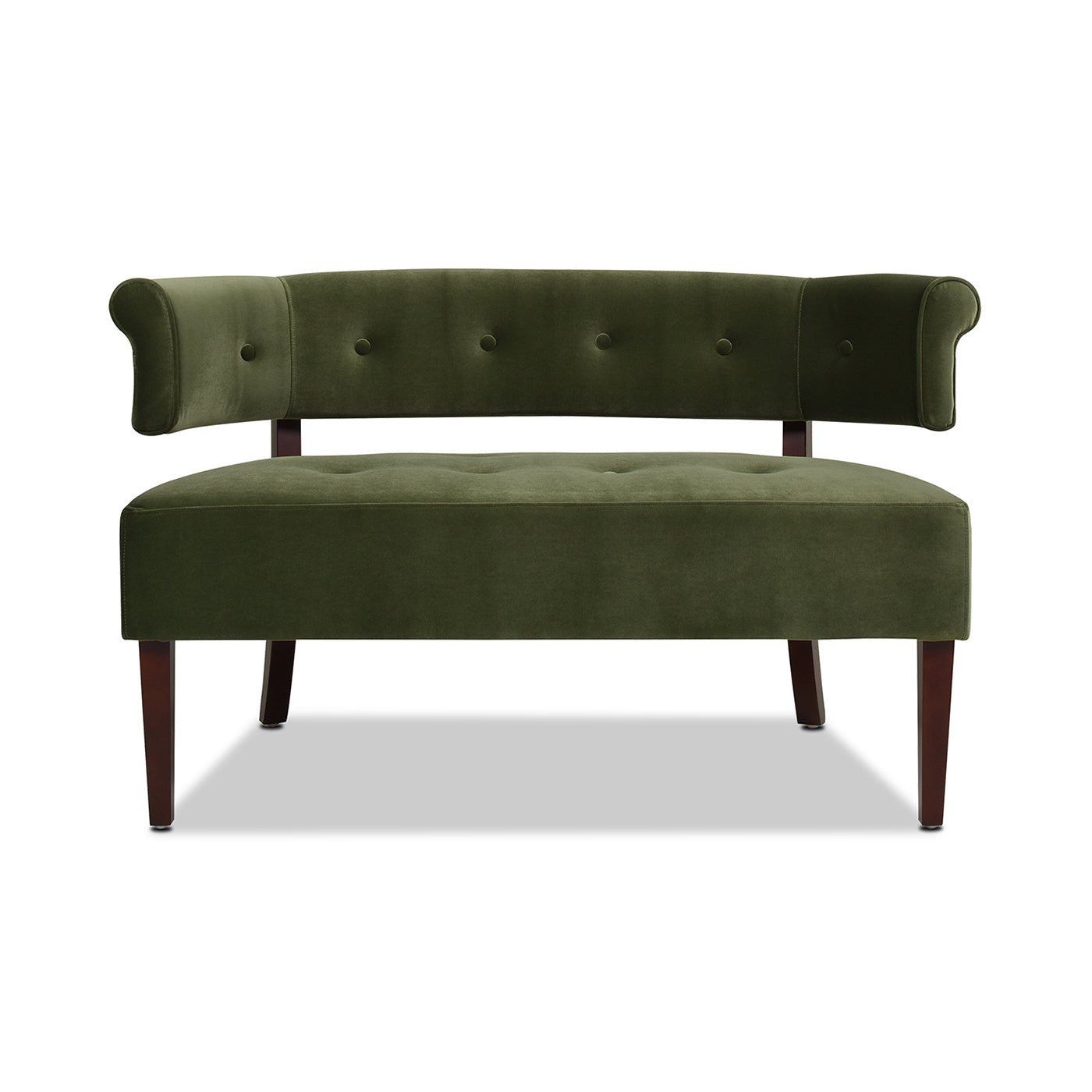 Jared Roll Arm Tufted Bench Settee