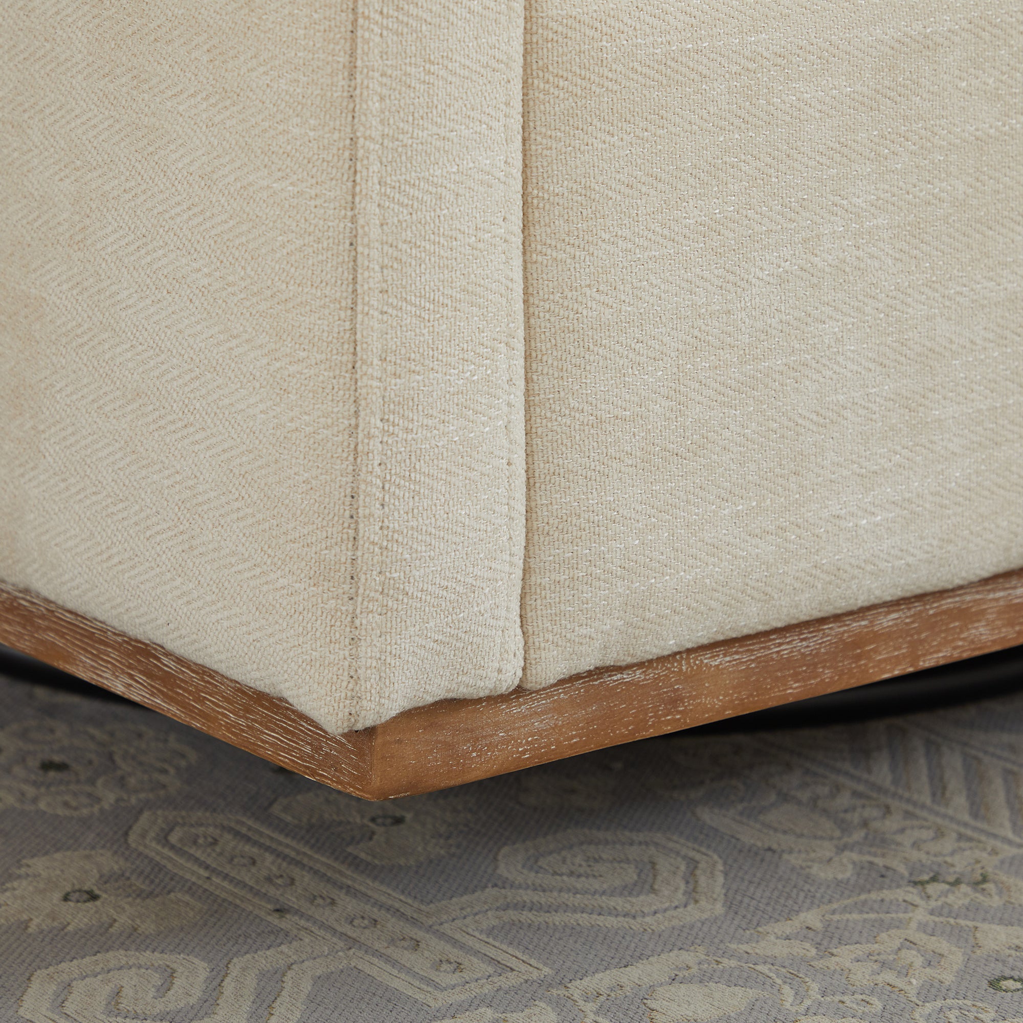 Modern Square Upholstered Swivel Accent Chair