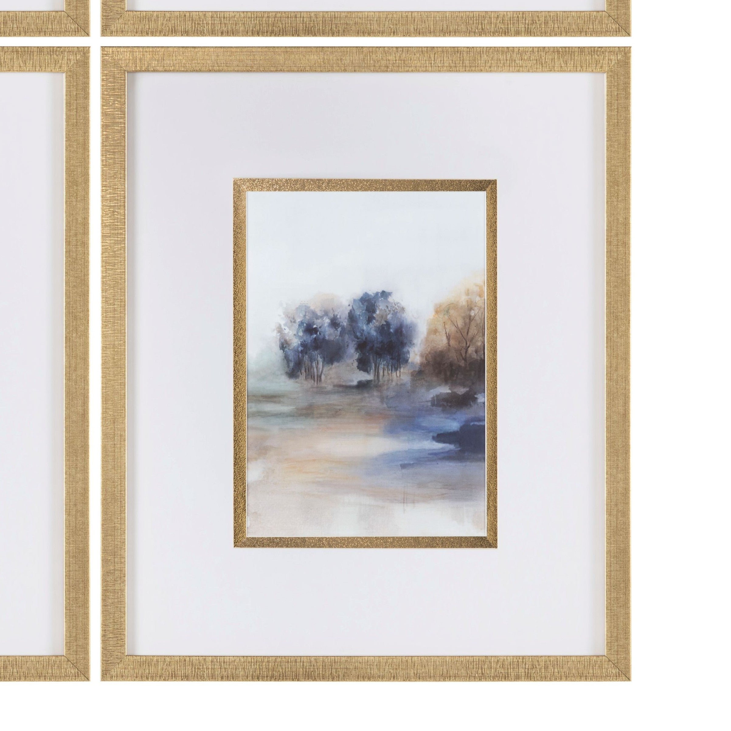 Becket 4 Piece Double Framed Landscape Wall Art