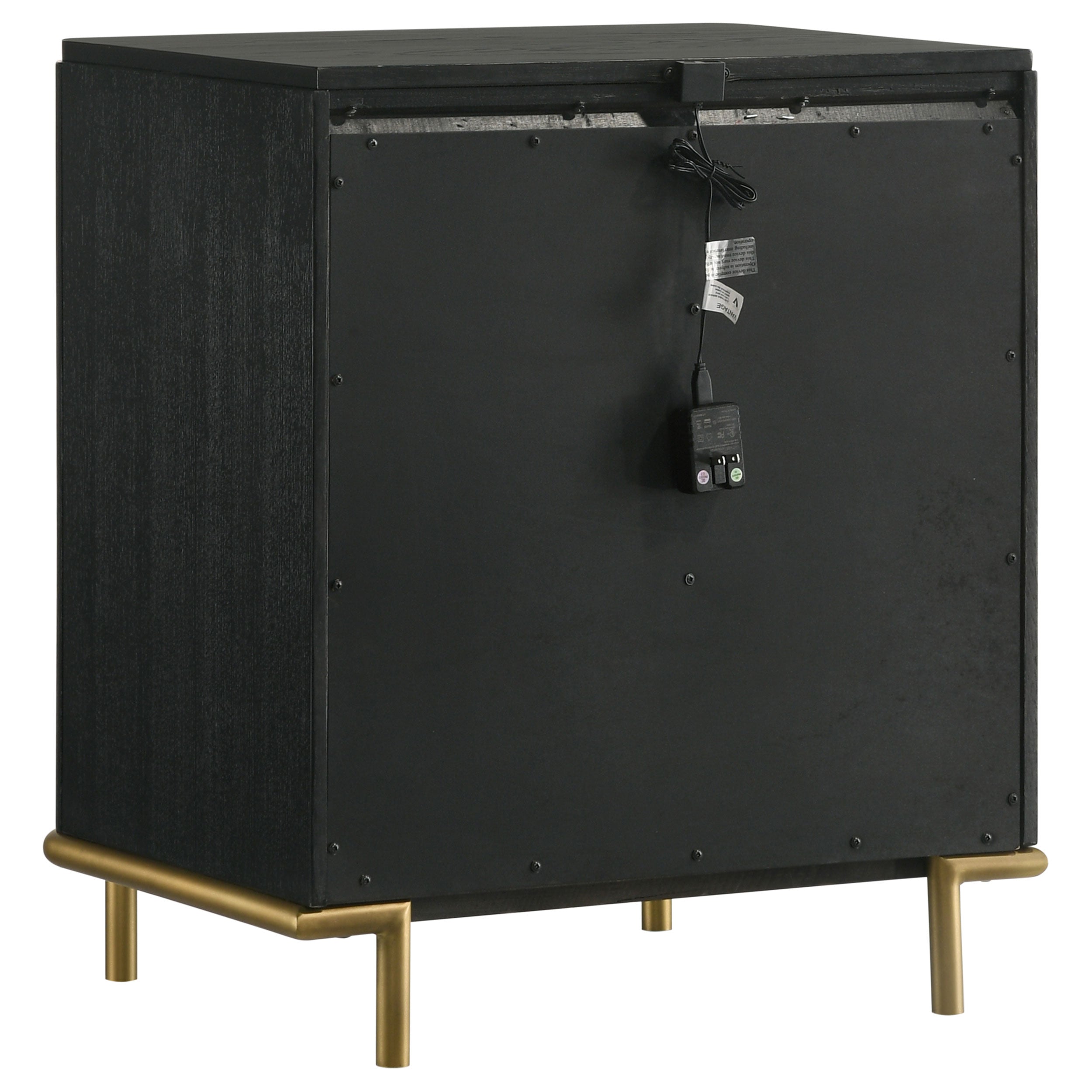 Anser Black and Natural 4-piece Bedroom Set