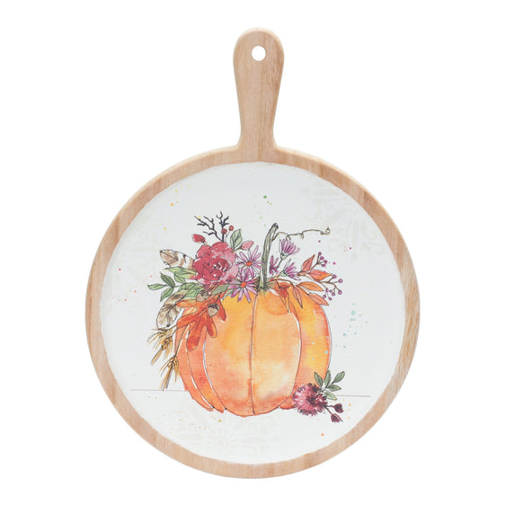 Watercolor-Pumpkin-Cutting-Board-(set-of-2)-Orange-decorative