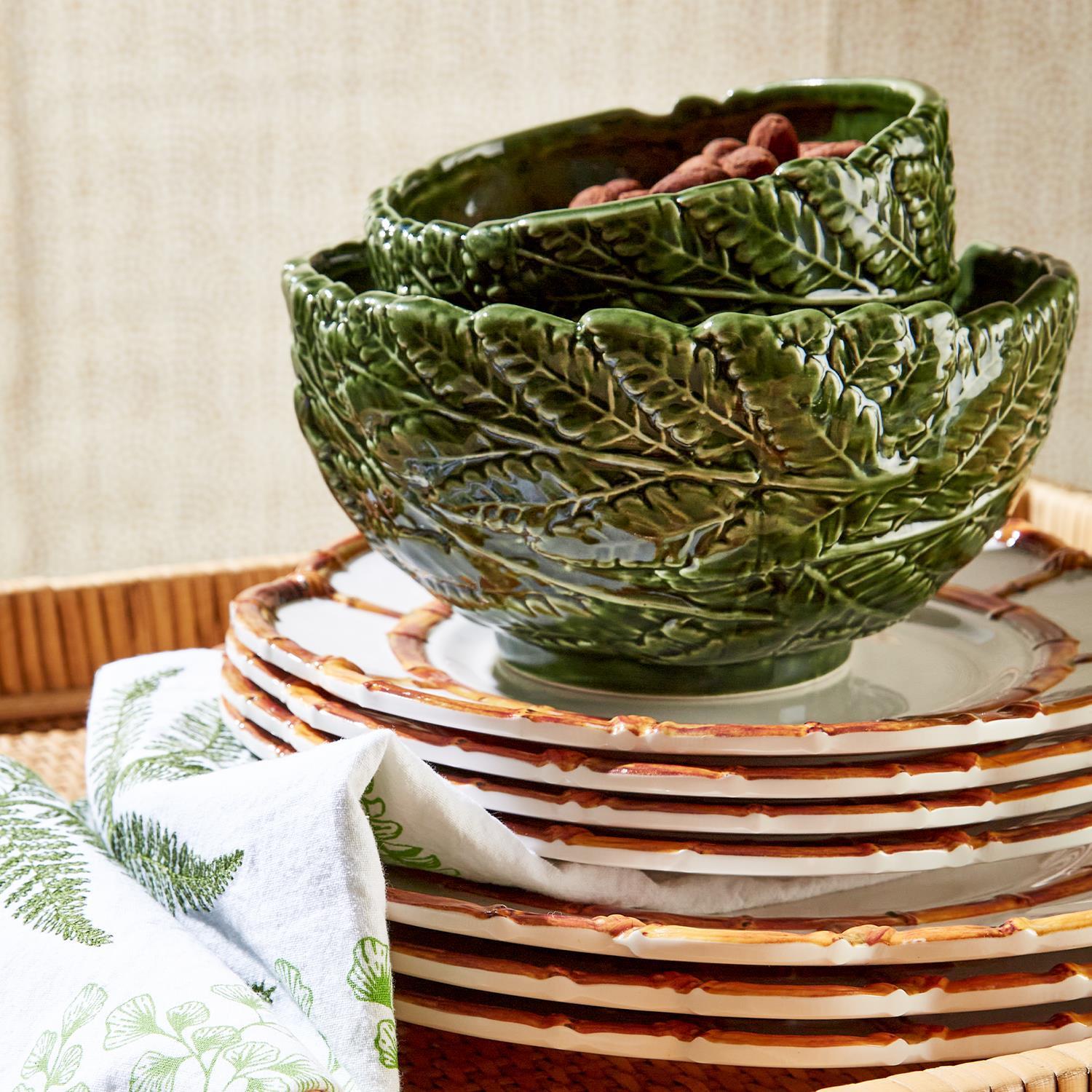Fern Leaf Bowls, Set of 2