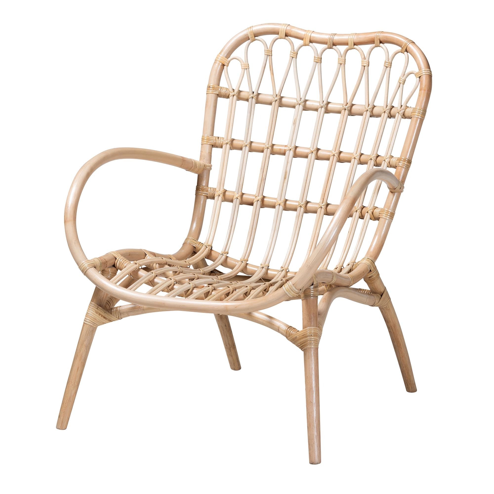 Driftway Light Rattan Accent Chair with Open Weave