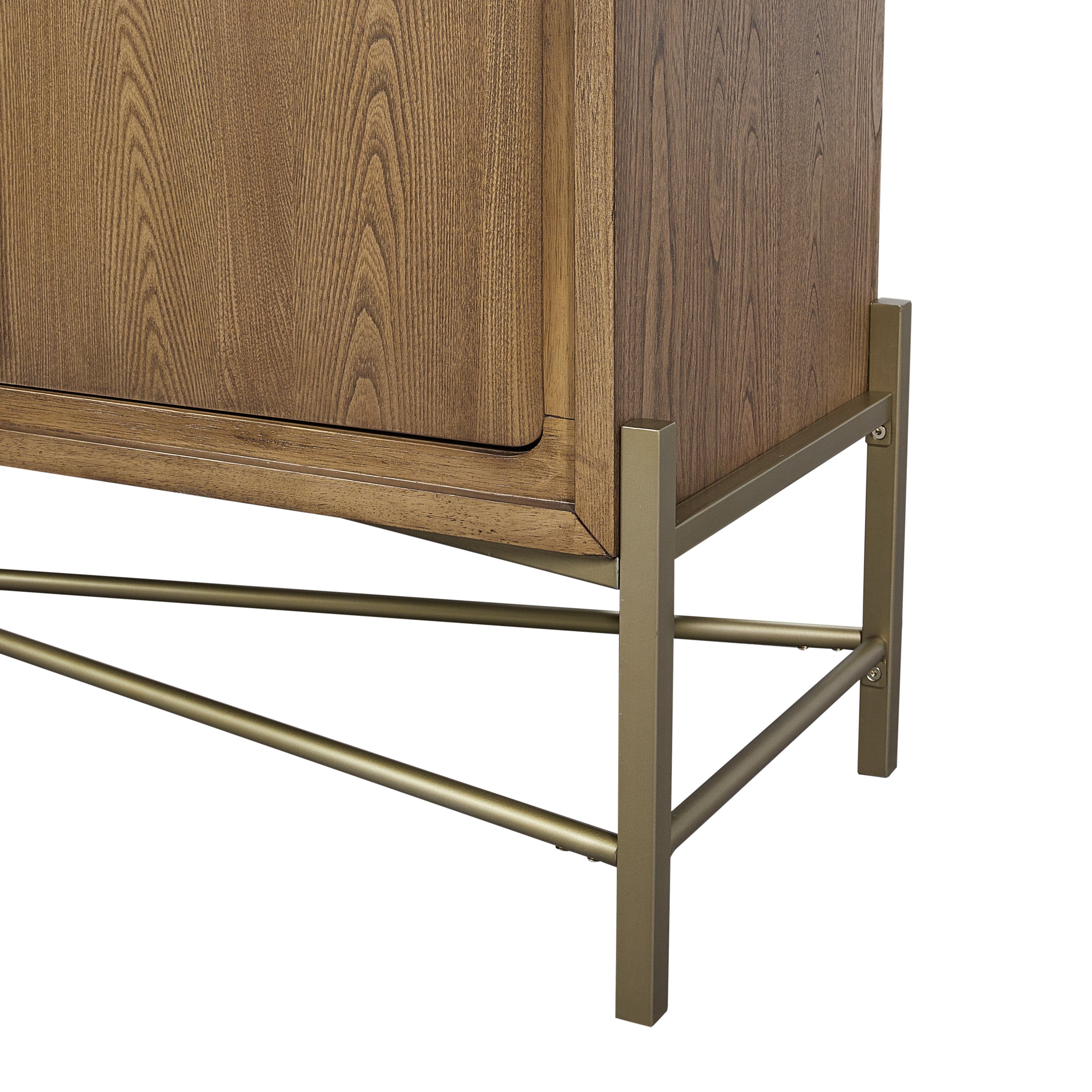 Sideboard with USB Charging Ports, 2 Drawers and 2 Doors
