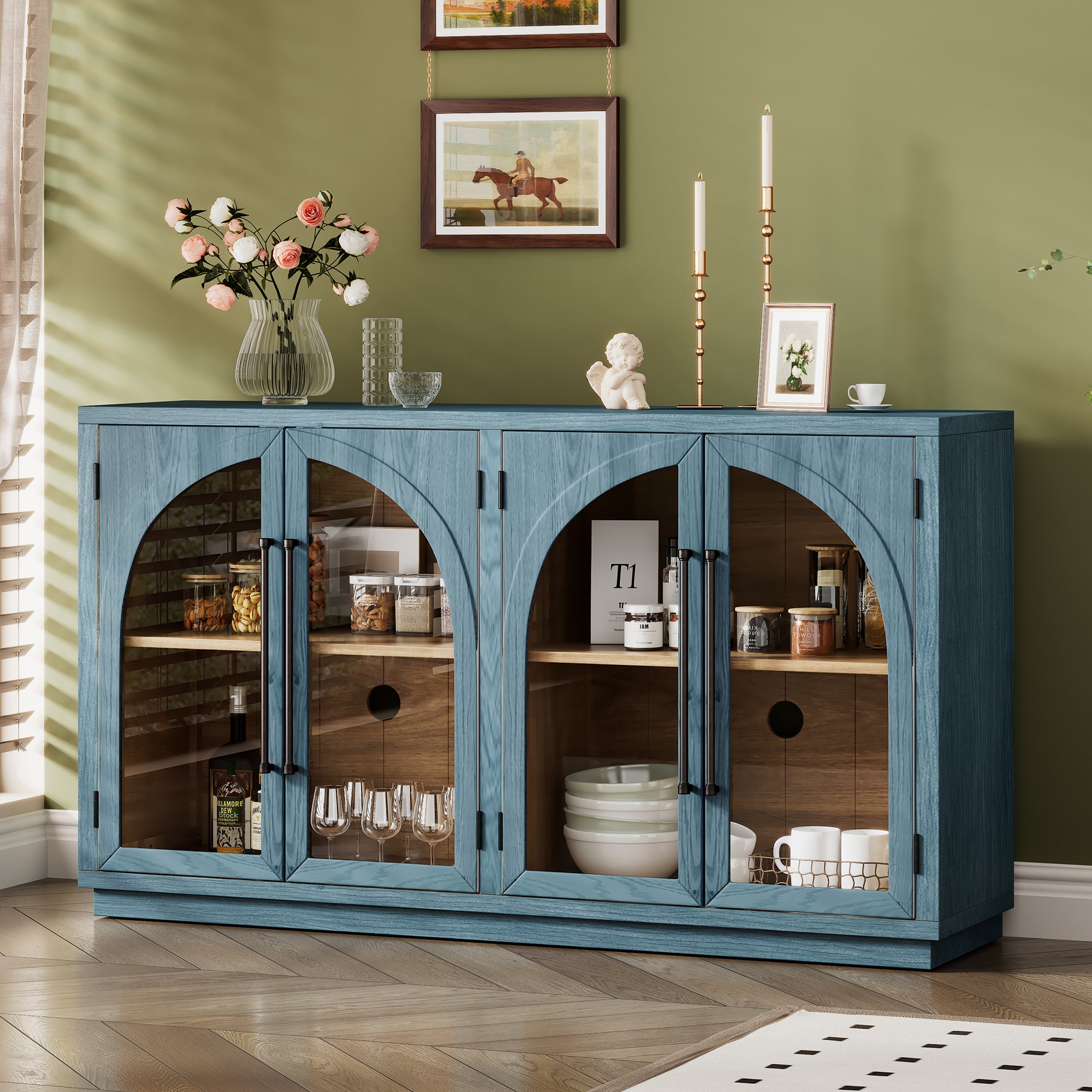 4-Door Large Storage Sideboard