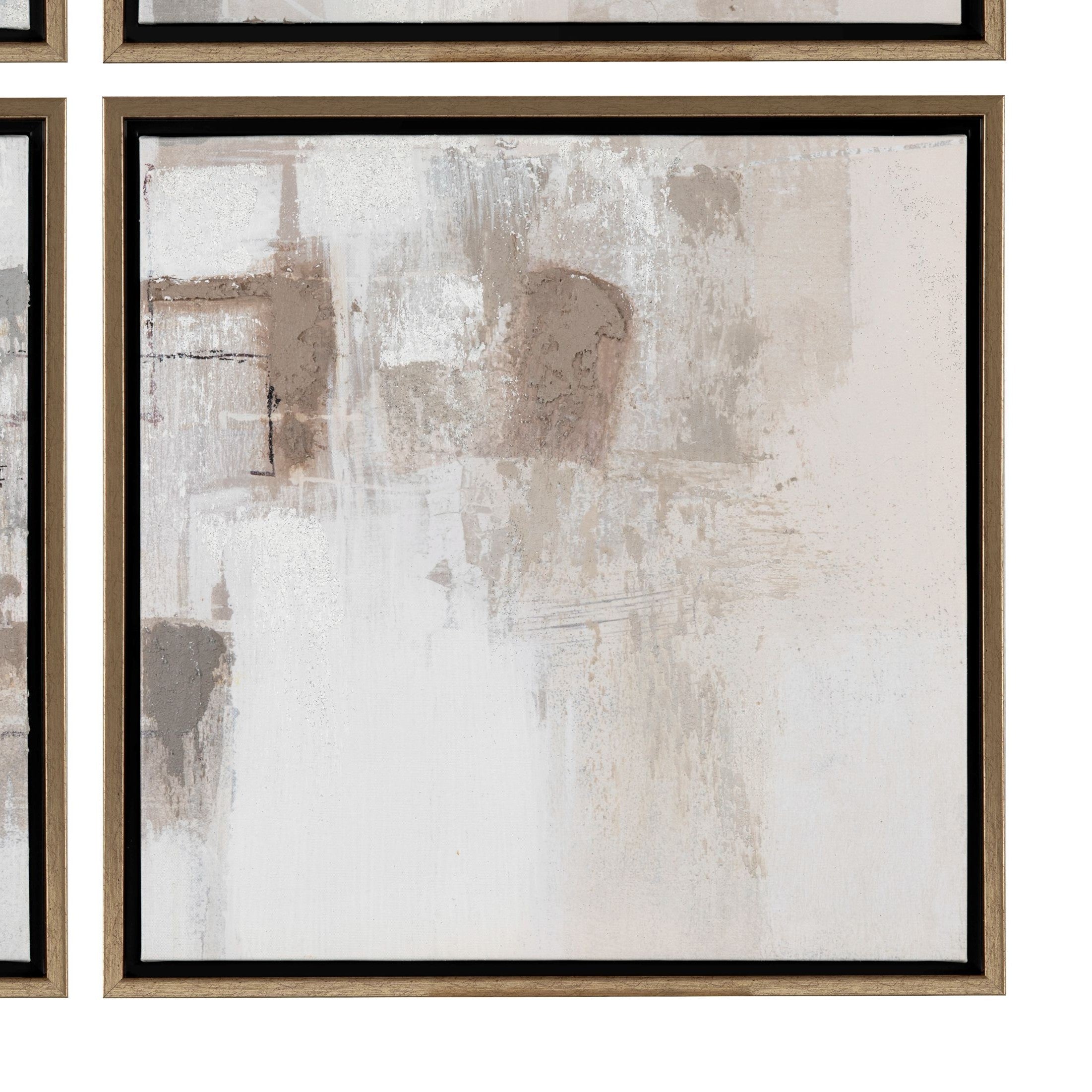 4 Piece Printed Abstract Canvas Wall Art