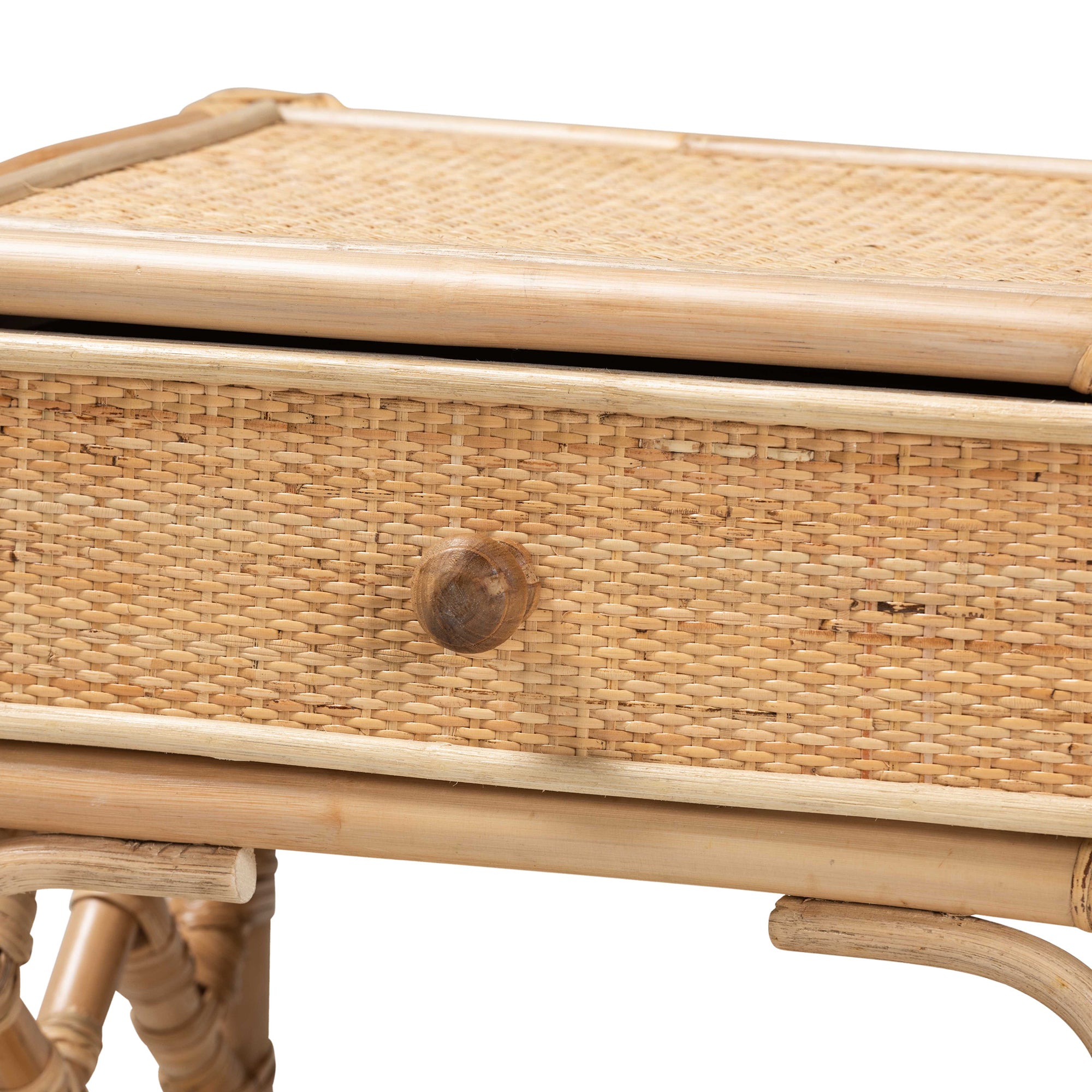 Luella Rattan 1-Drawer Nightstand