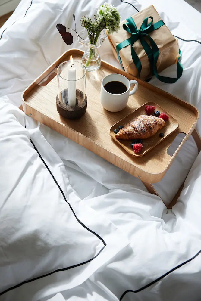 Hanna Tray with Handles Wood