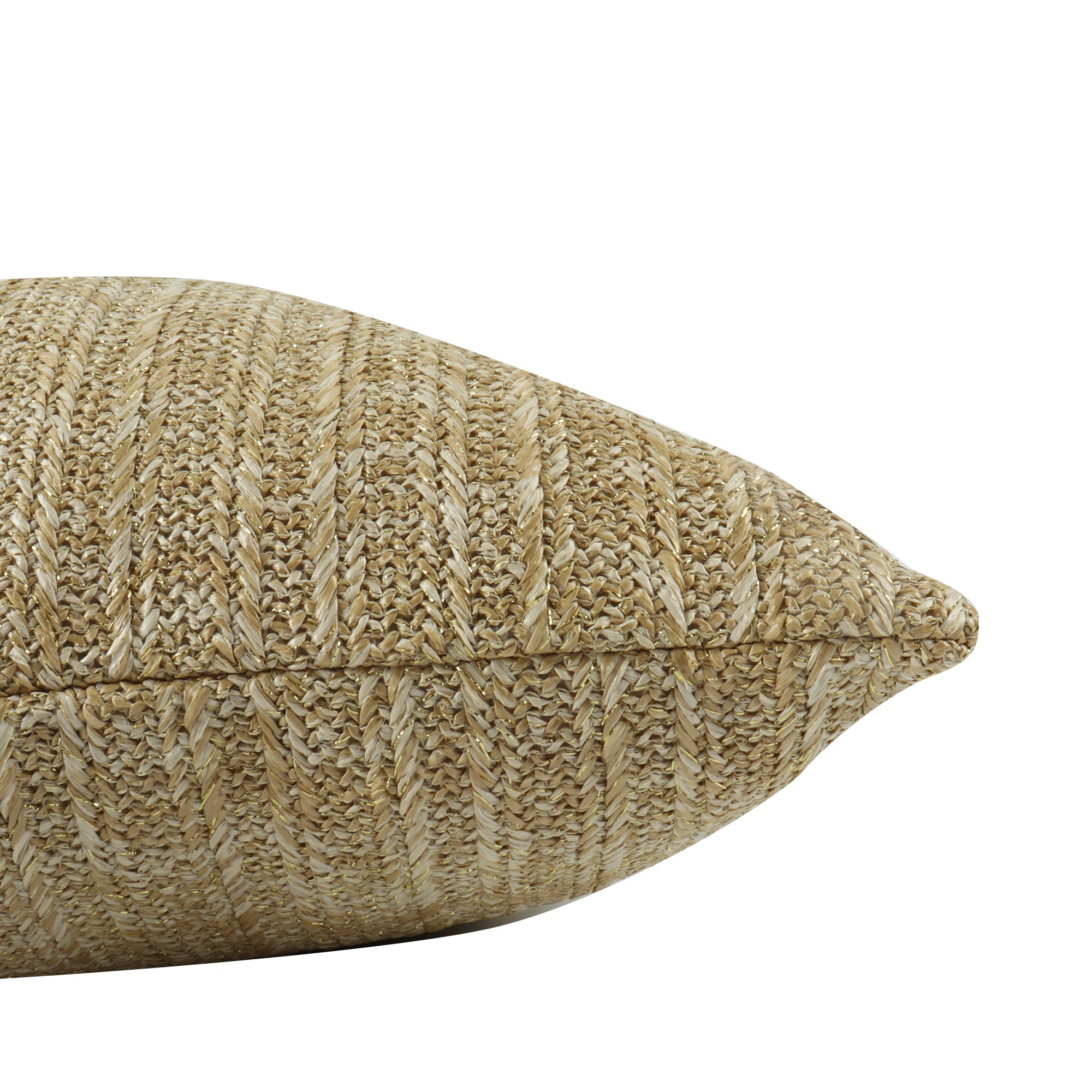 Natural Woven Outdoor Square Pillows, Set of 2