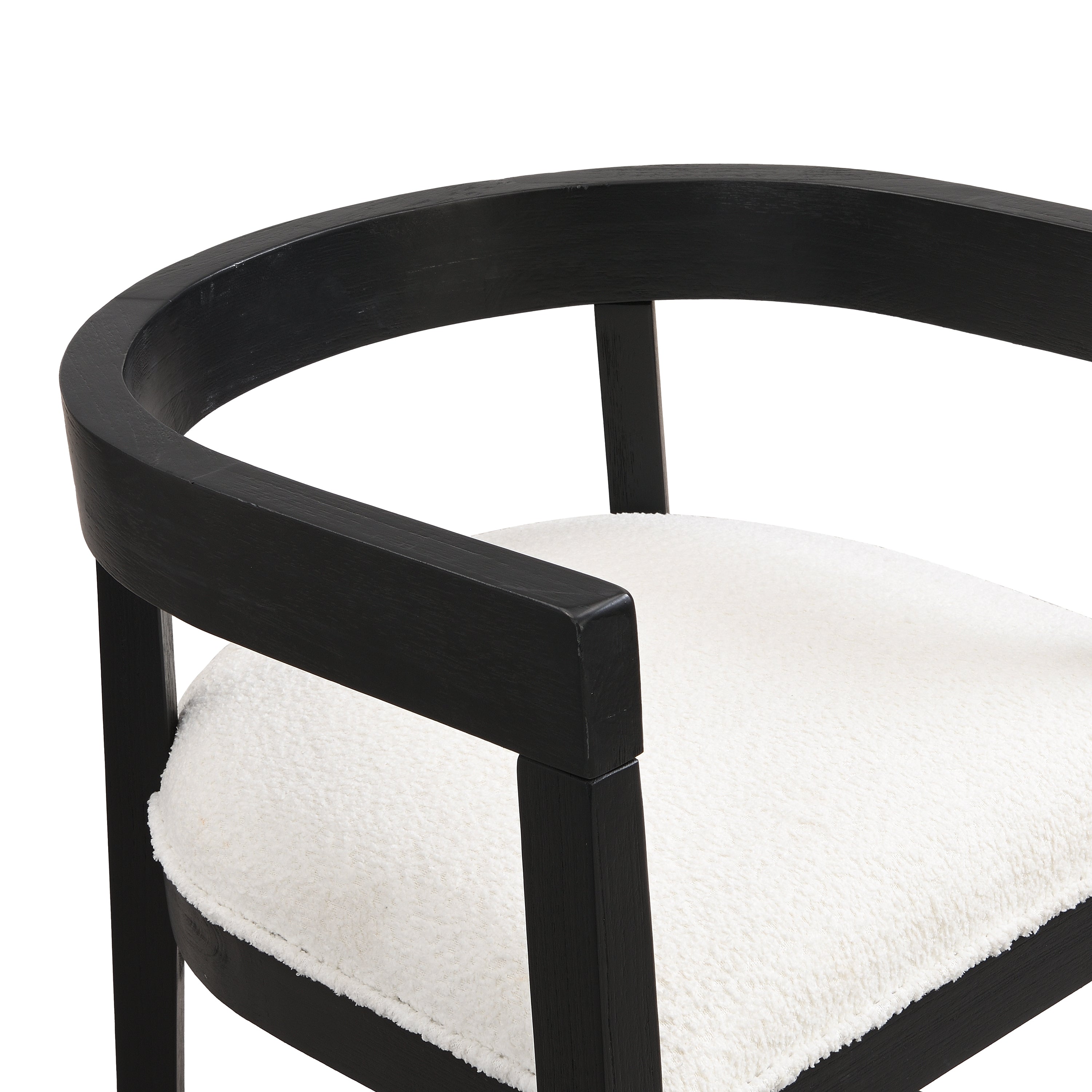 Modern Rubberwood Counter Stool Set with Upholstered Seats