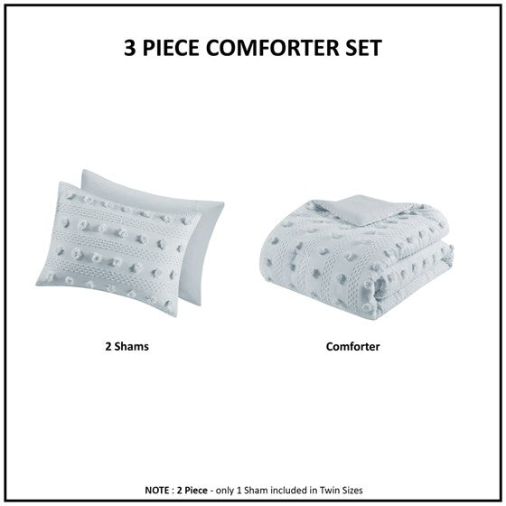 Clip Jacquard Comforter Set