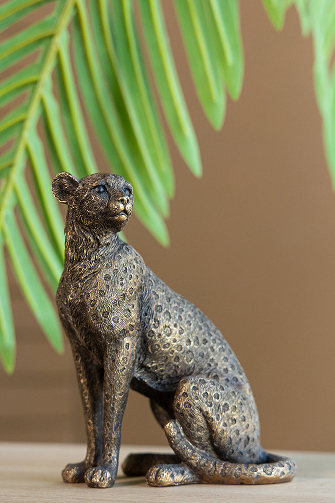 Copper Panther Statue