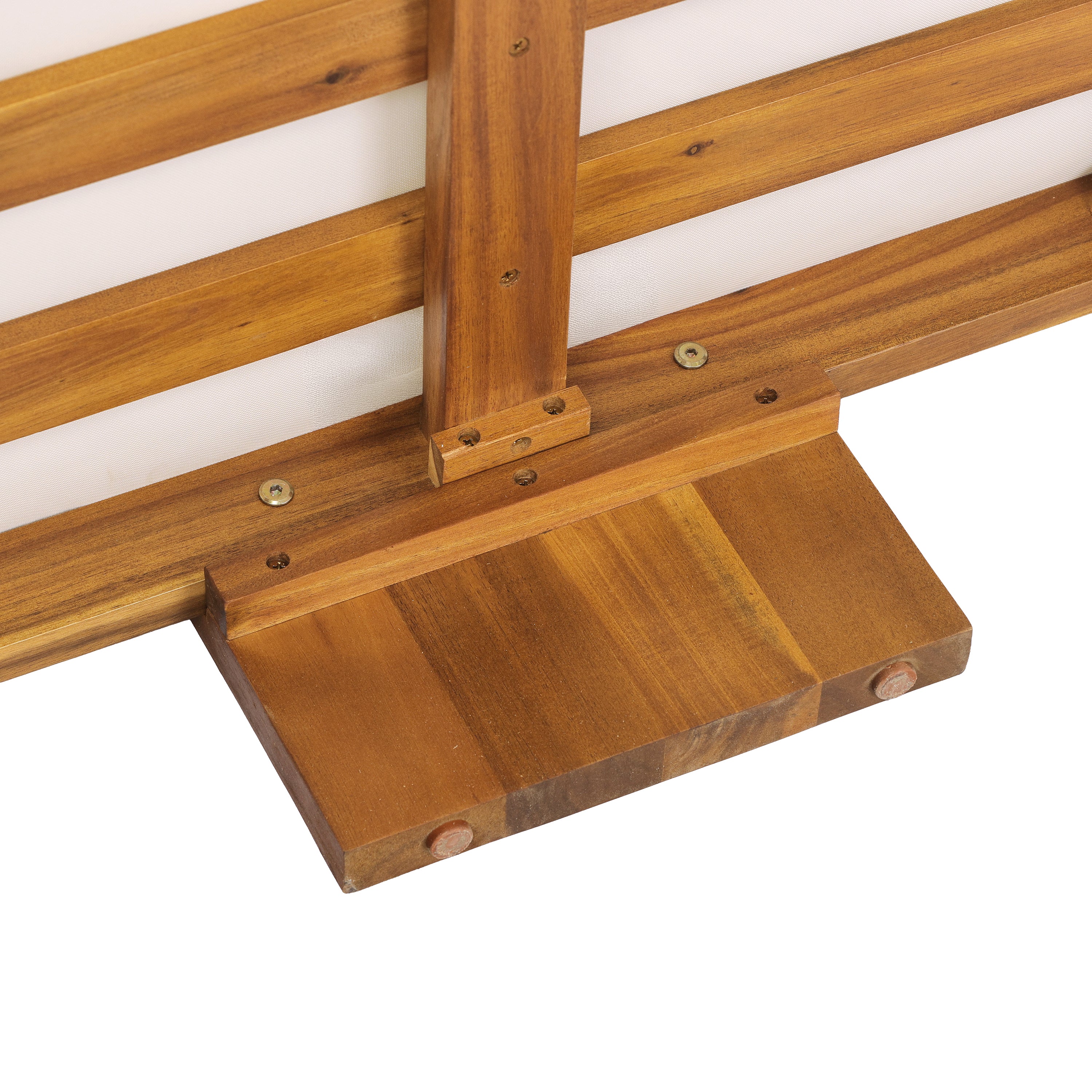 Kanso Acacia Wood Outdoor Patio Loveseat and Coffee Table