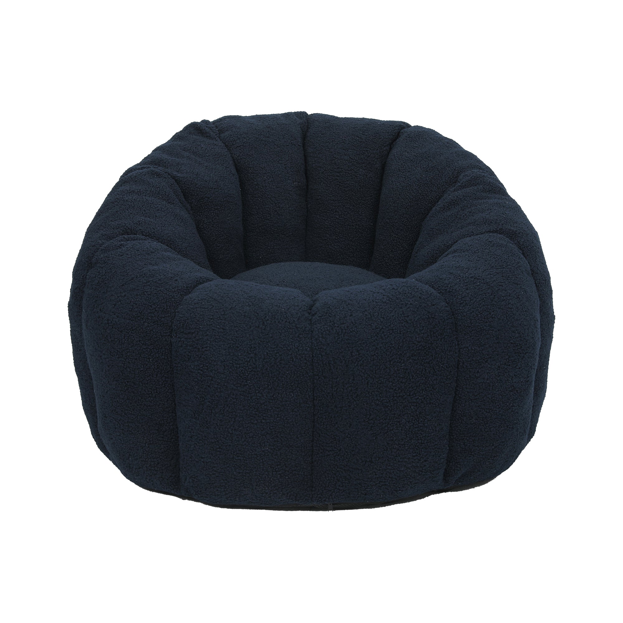 Plush Faux Fur Bean Bag Chair with Armrests