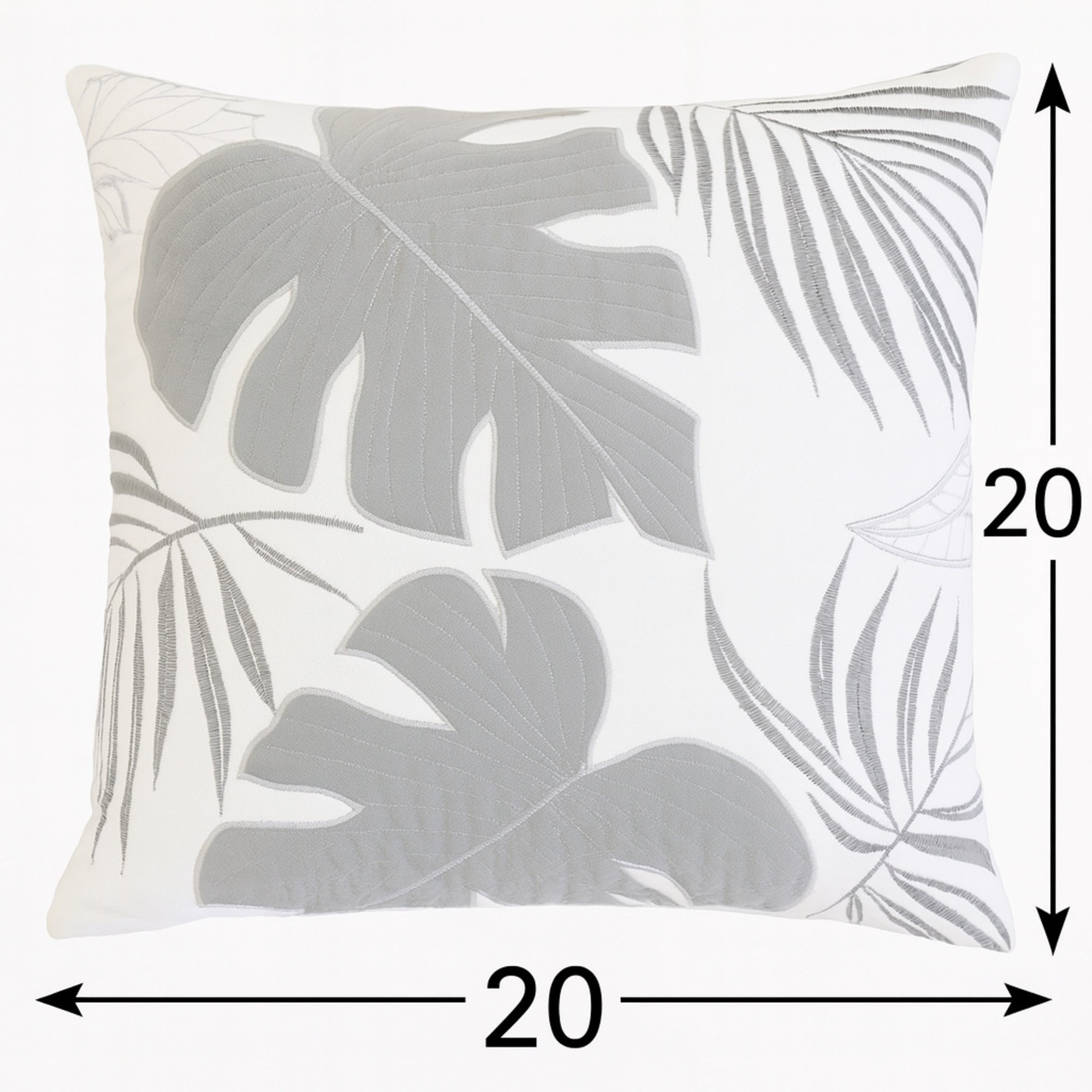 Monstera 20x20 Outdoor Throw Pillow