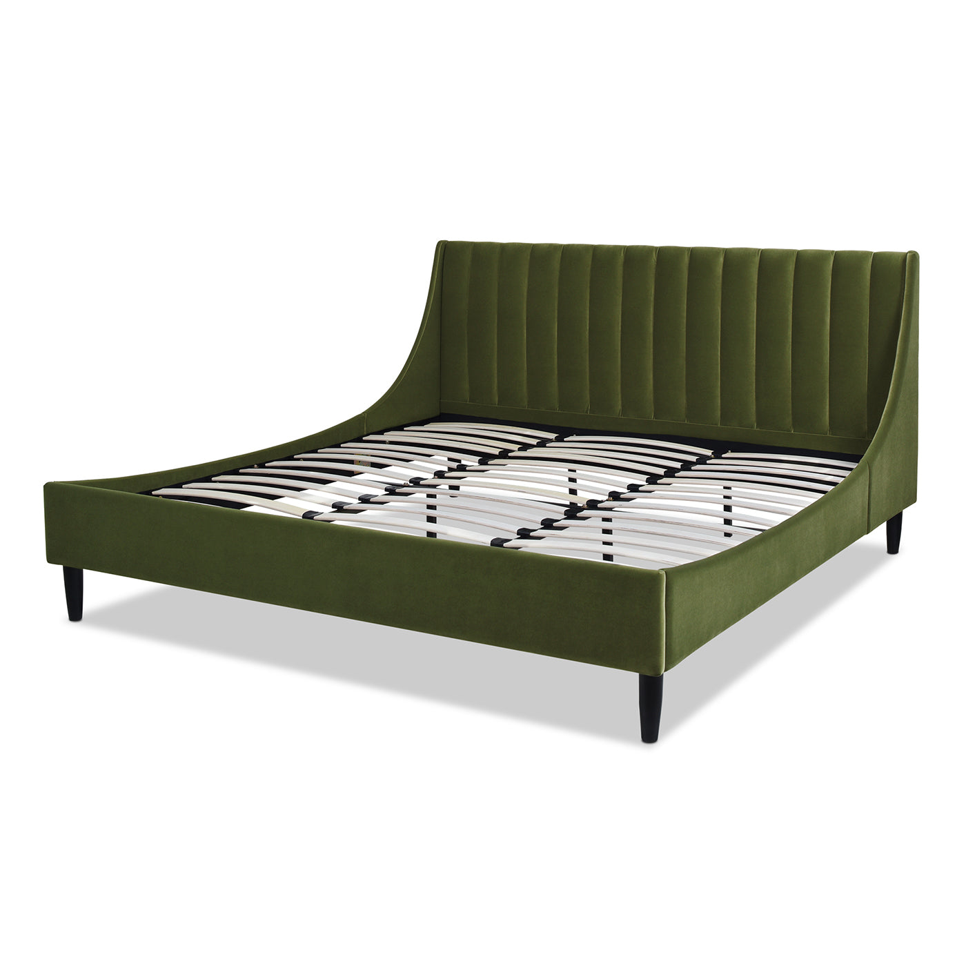 Asphodel Upholstered Platform Bed with Channel Tufted Headboard