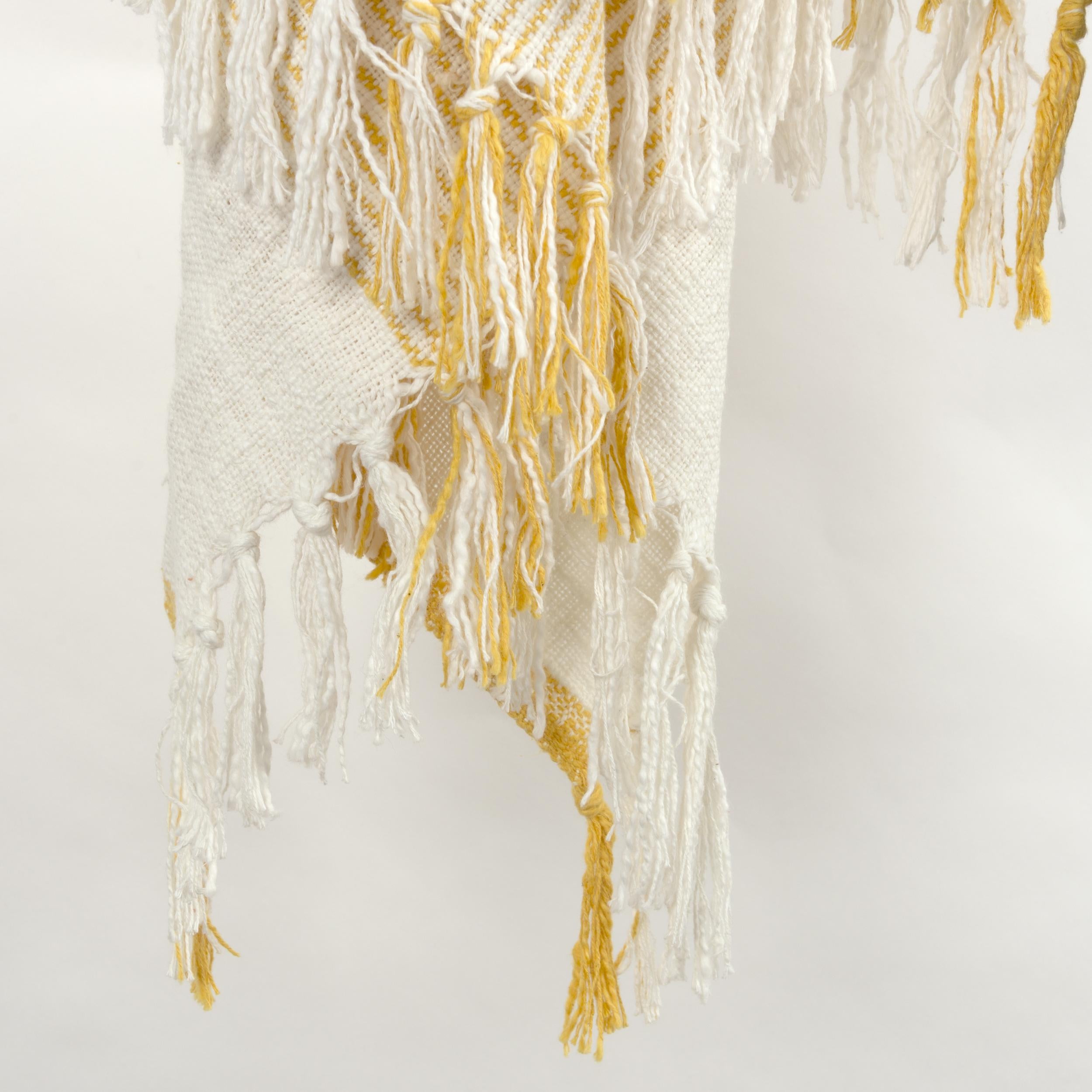 Stripe 100% Woven Textured Cotton Throw