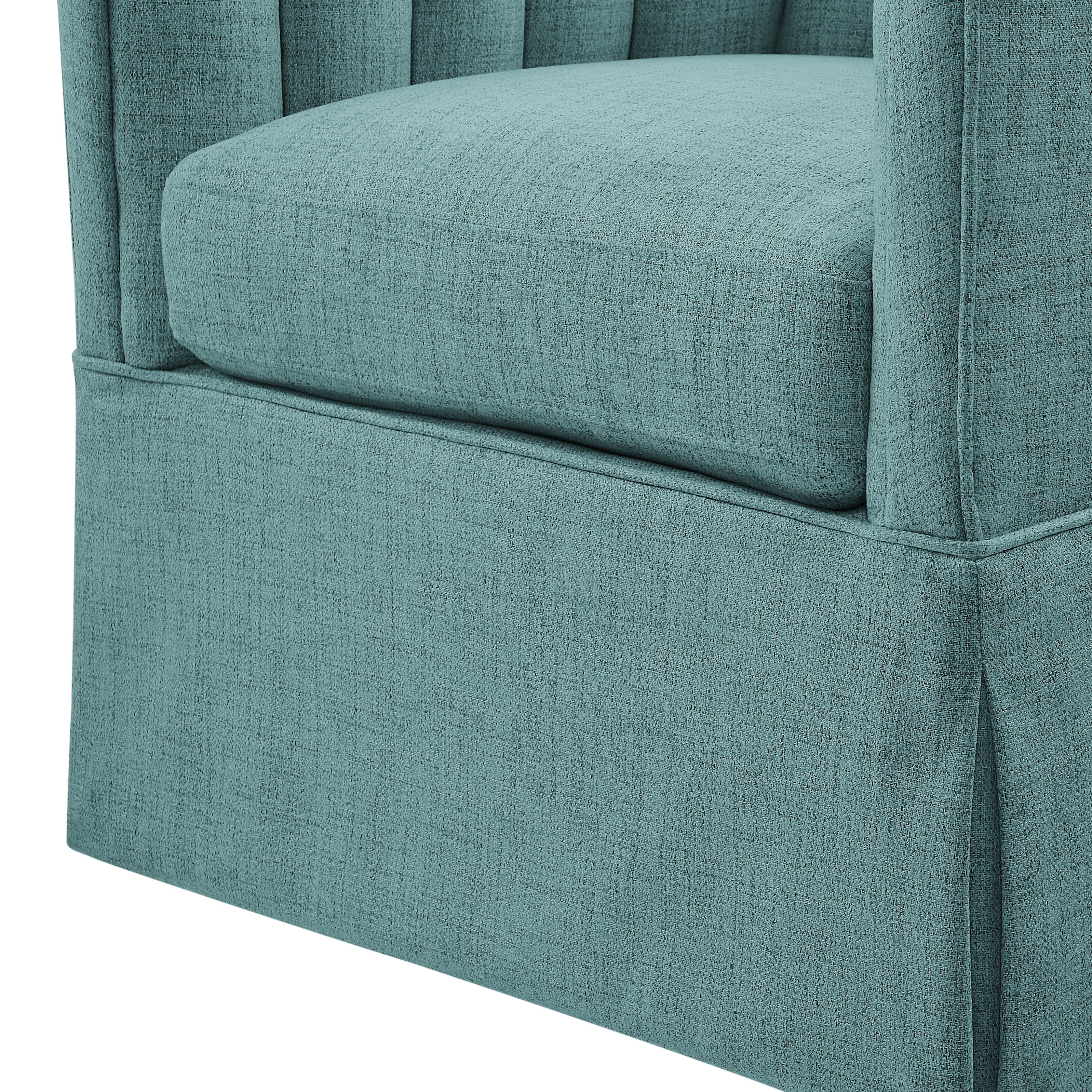 Skirted Swivel Accent Chair