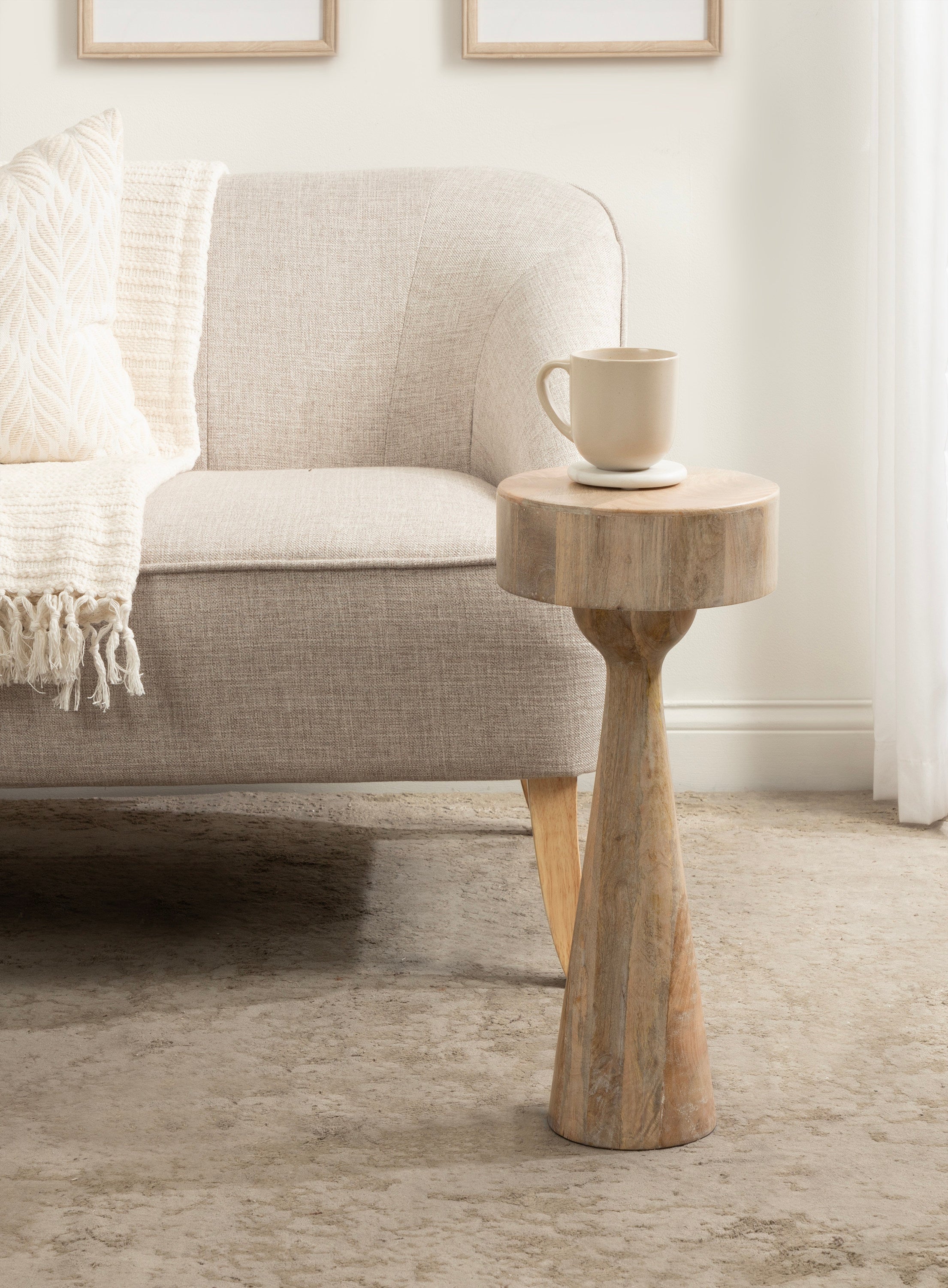 Solbrett Wood Drink Table