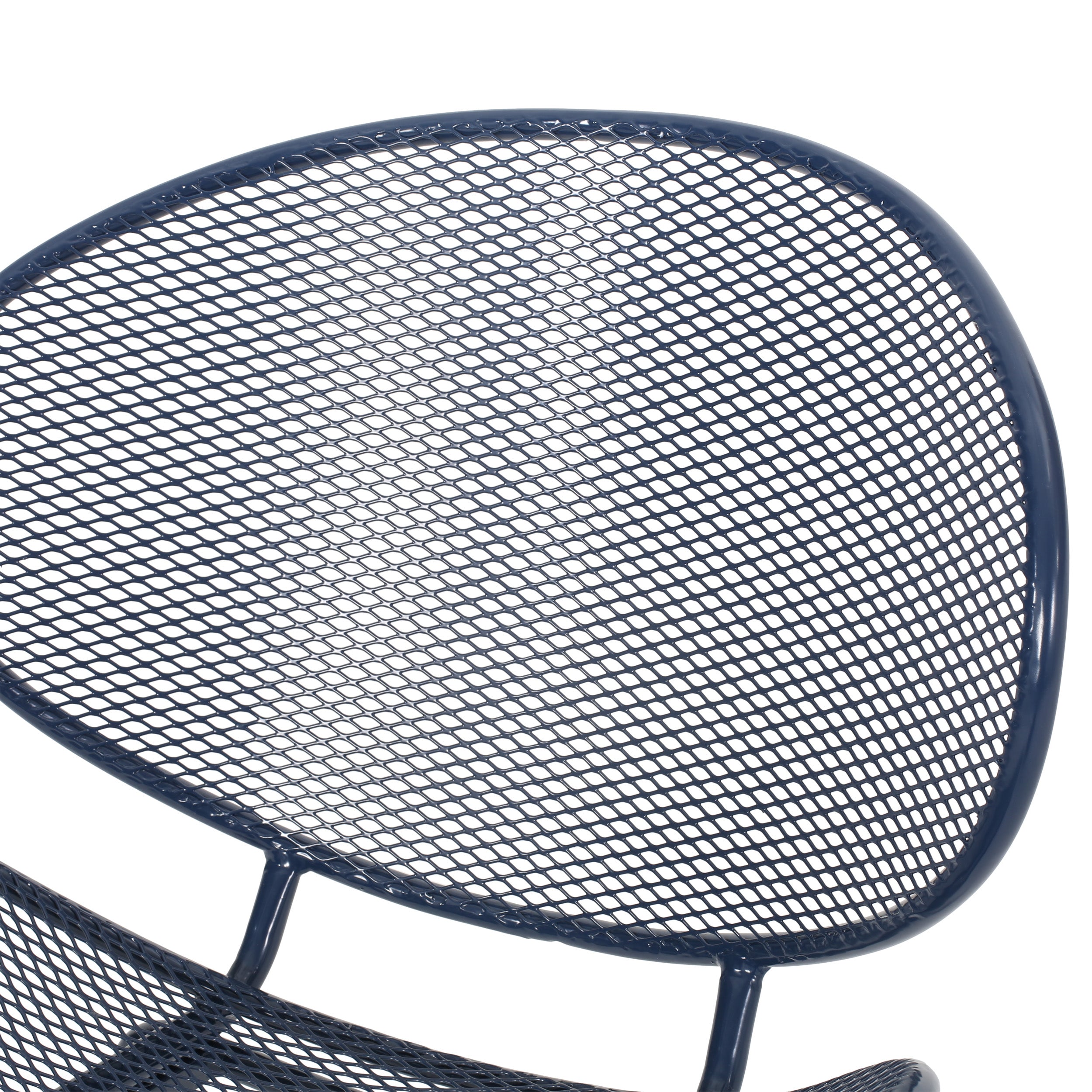 Modern Elba Chair Set With Mesh Seating And Retro Shell Design
