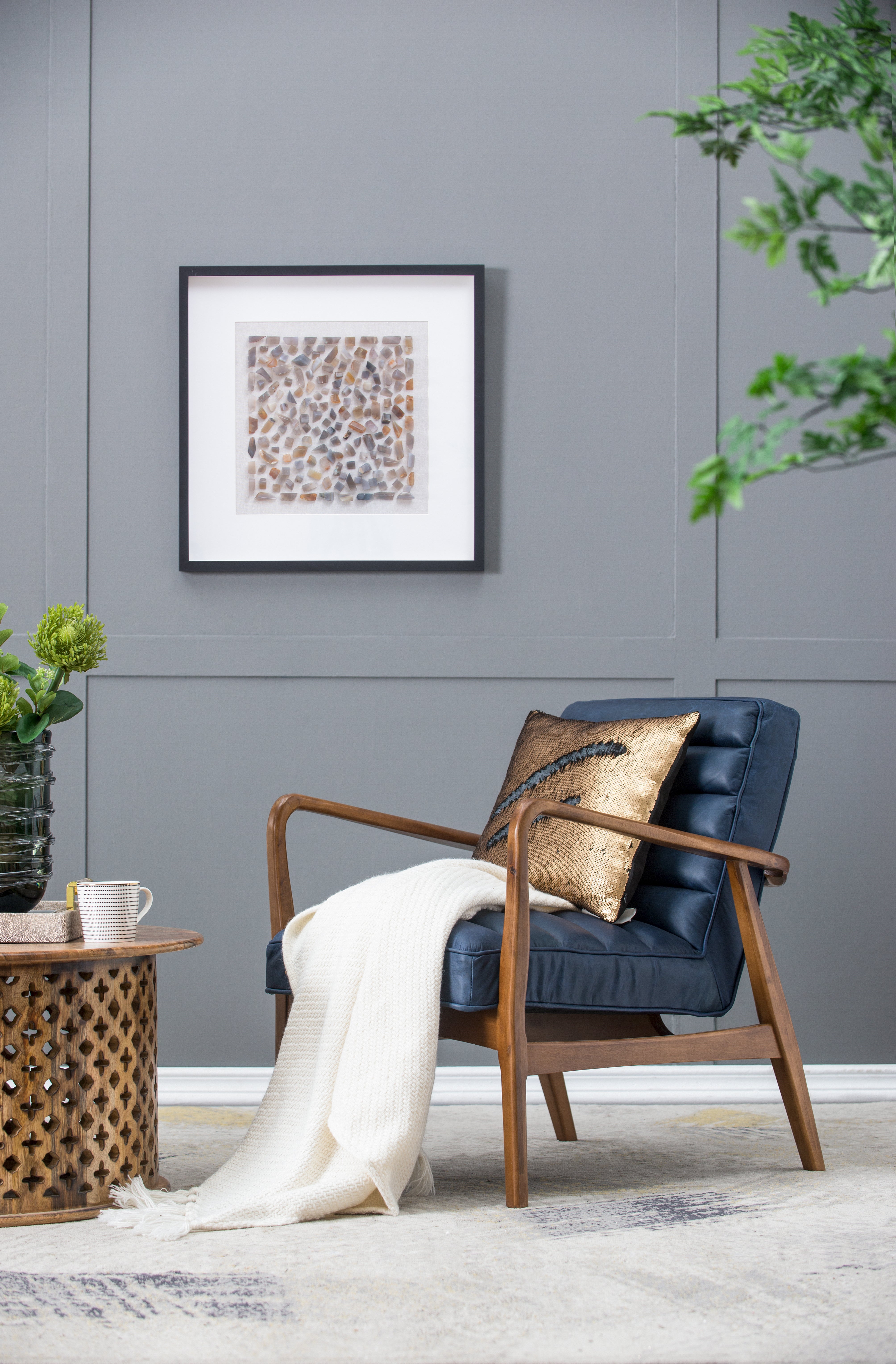 Shokha Agate Shadow Box Wall Décor