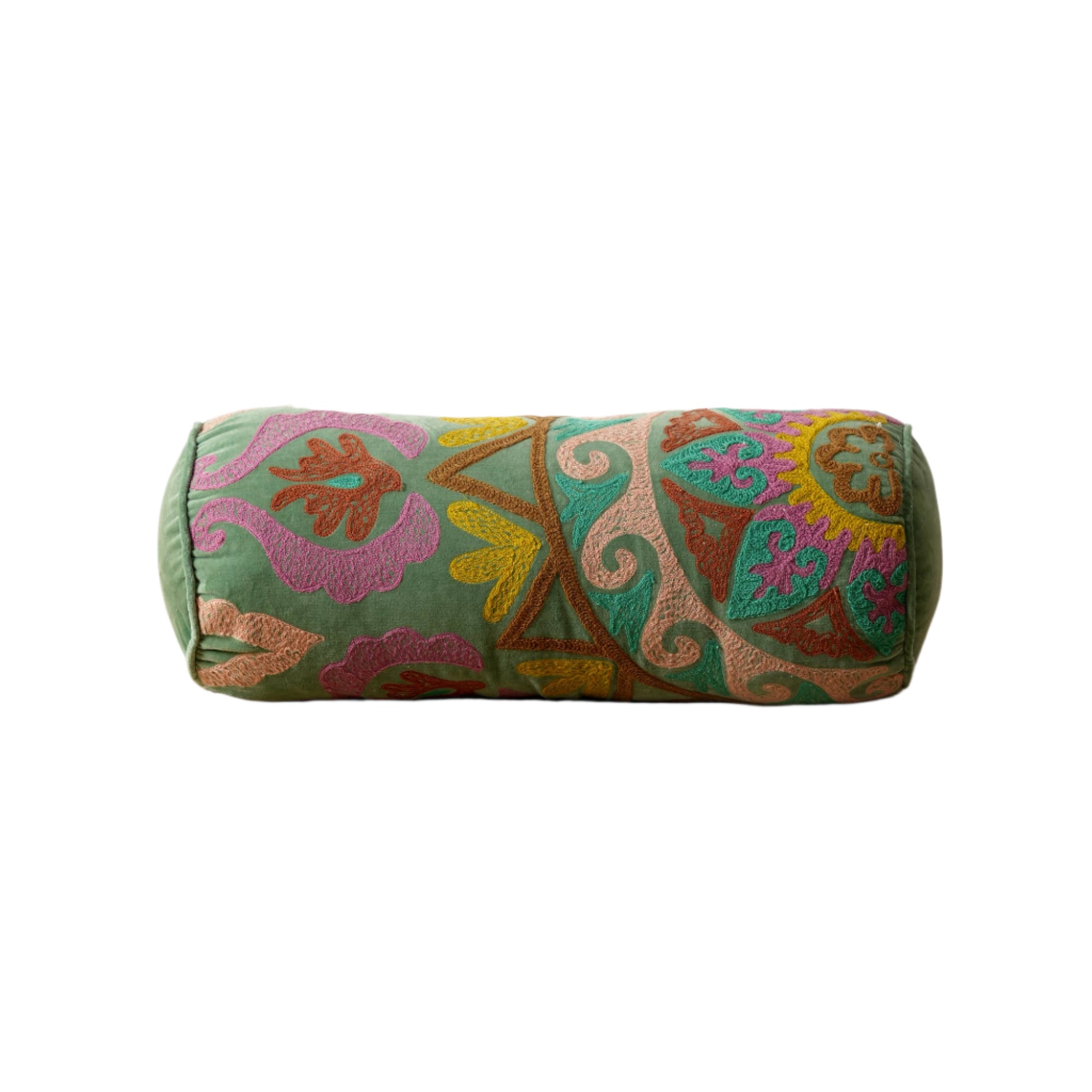100% Cotton Printed Bolster Throw Pillow