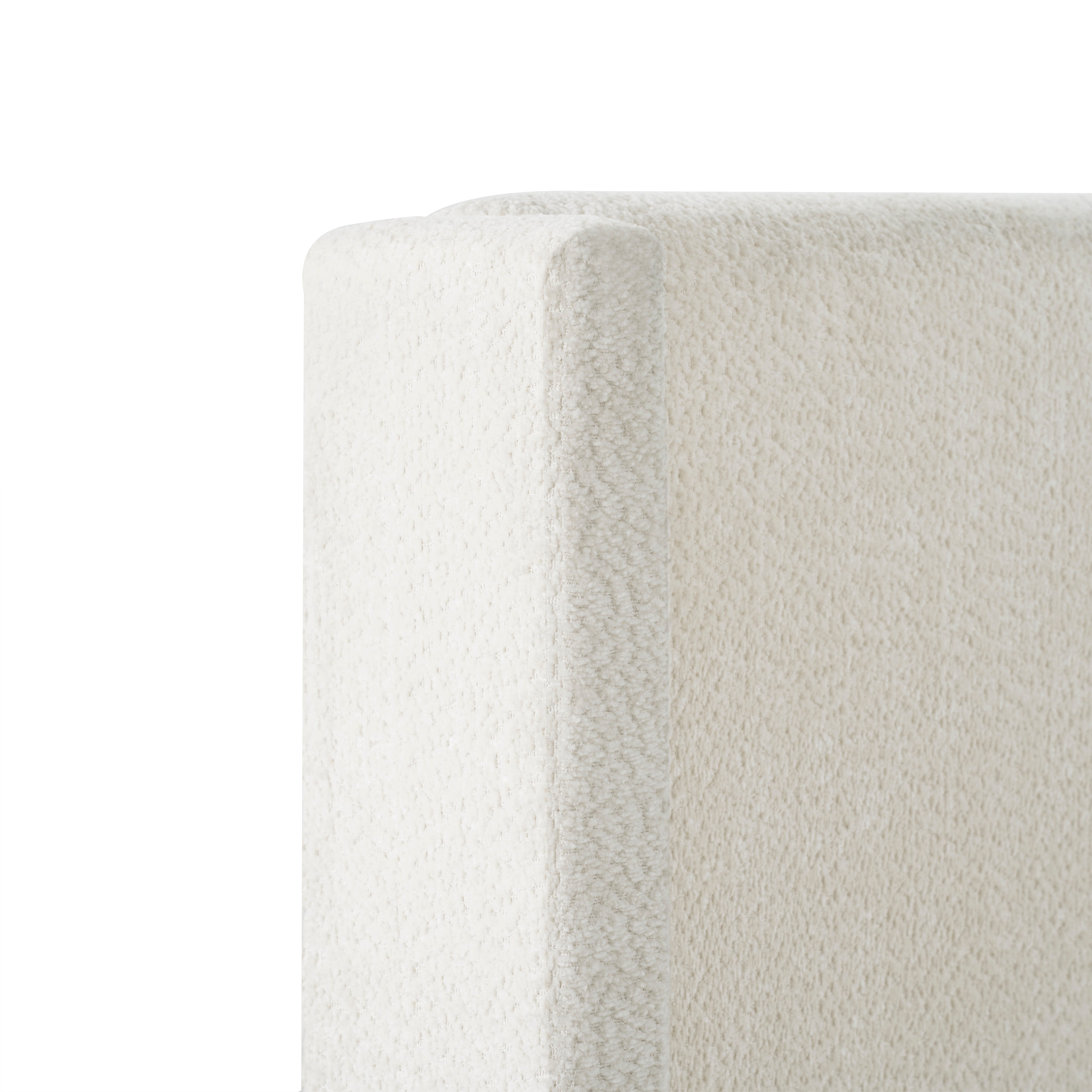 Bed Frame with 55.5"High Back Boucle Upholstered Headboard