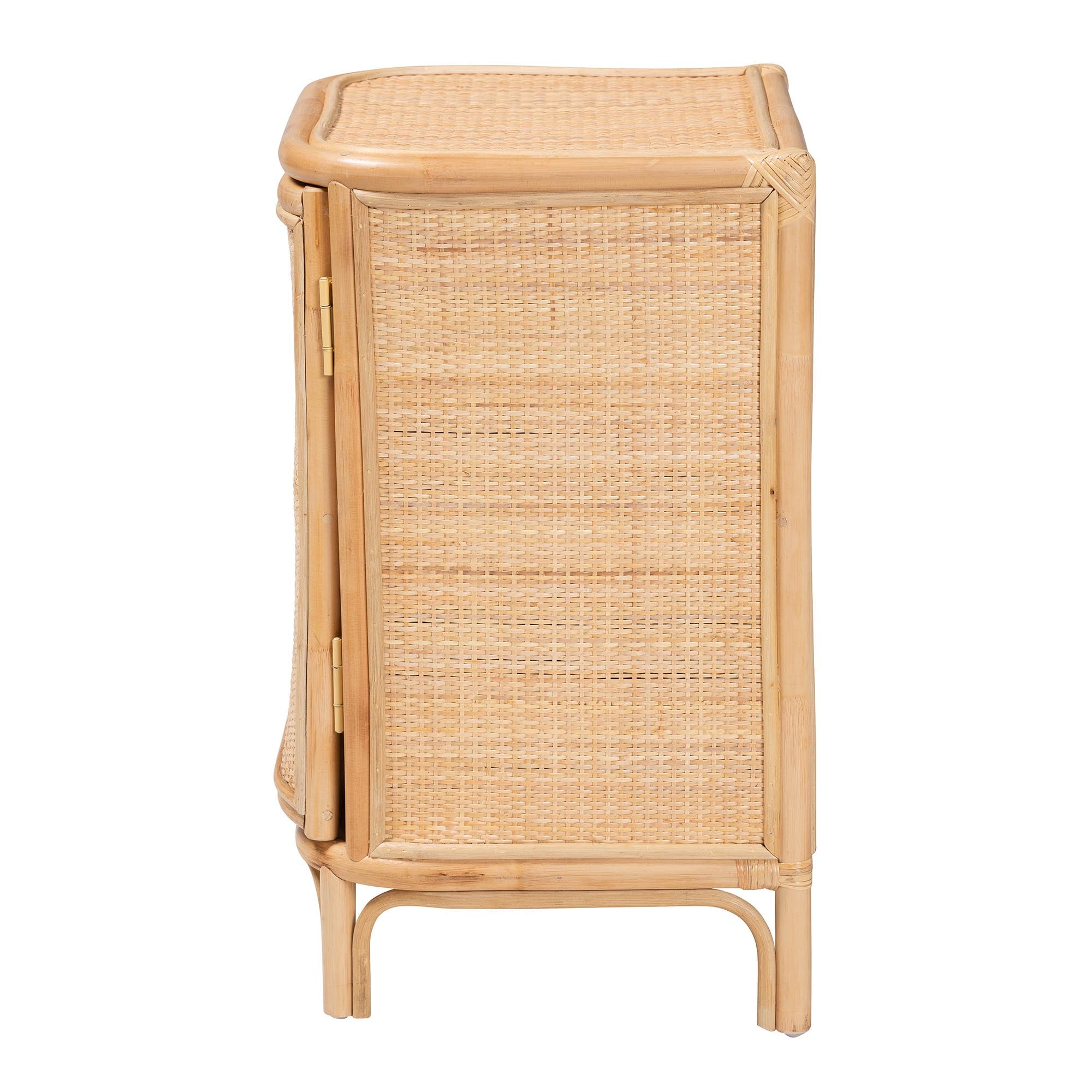 Bohemian Natural Rattan Nightstand