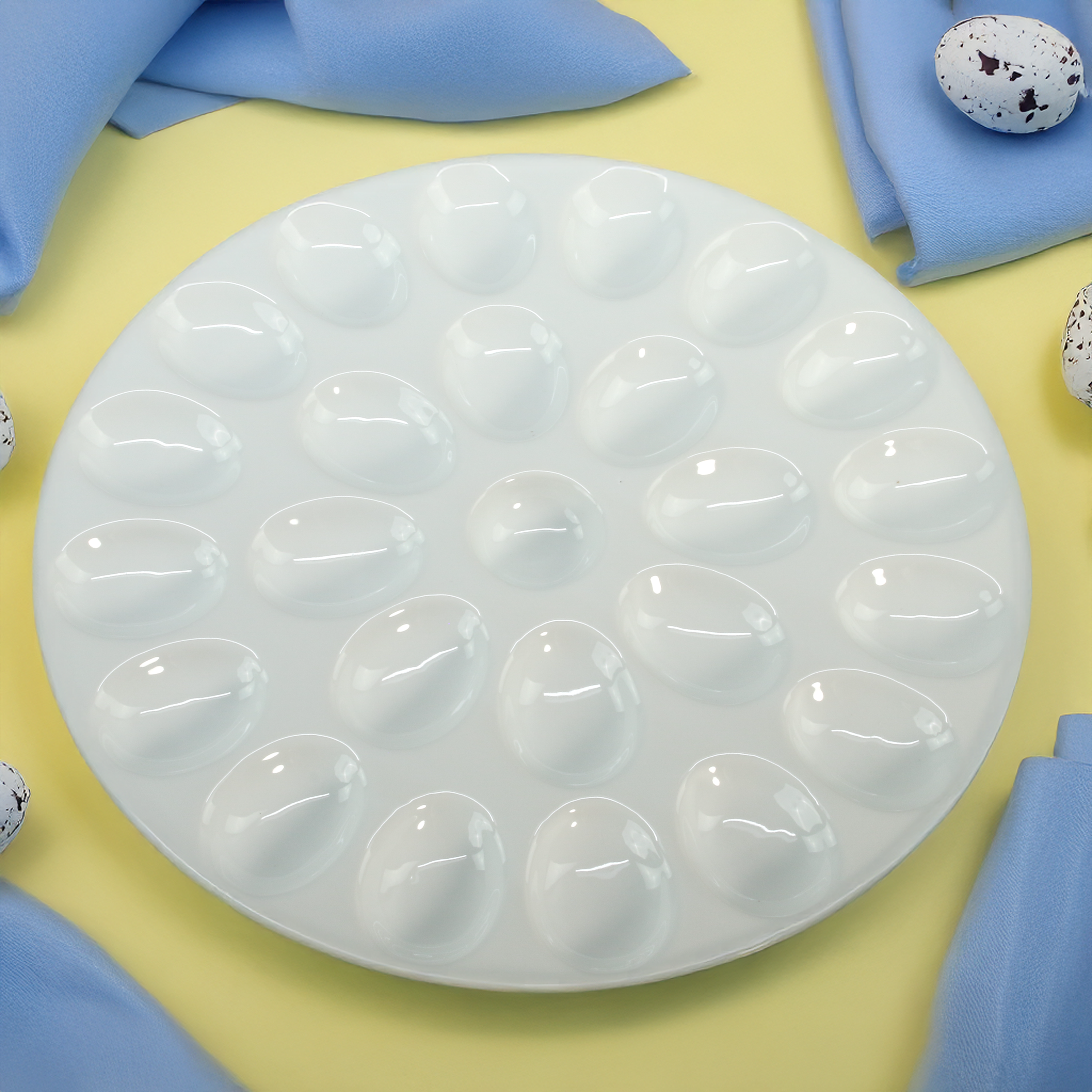 Round Egg Plate